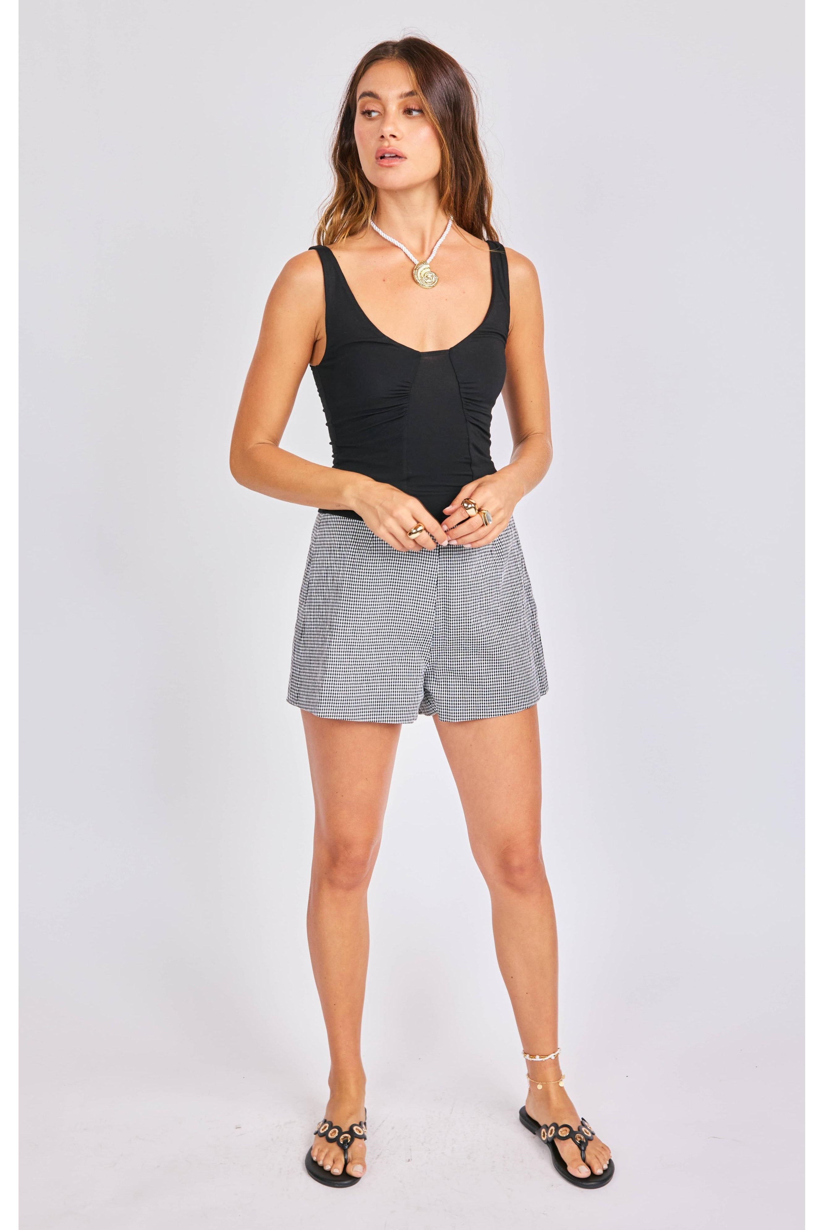 Sage the Label Skipper Knit Tank – Black-Camis/Tanks-Sage The Label-Deja Nu Boutique, Women's Fashion Boutique in Lampasas, Texas