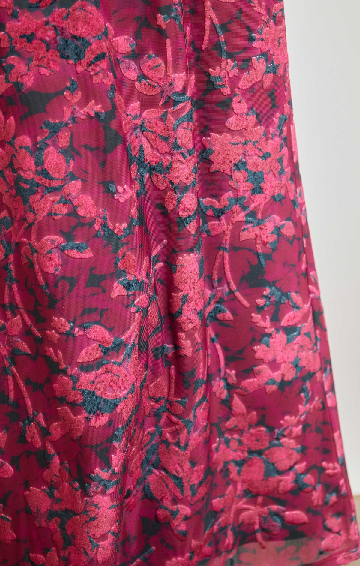 Sage The Label Velvet Rebellion Skirt in Fuchsia Multi-midi skirt-Sage The Label-Deja Nu Boutique, Women's Fashion Boutique in Lampasas, Texas