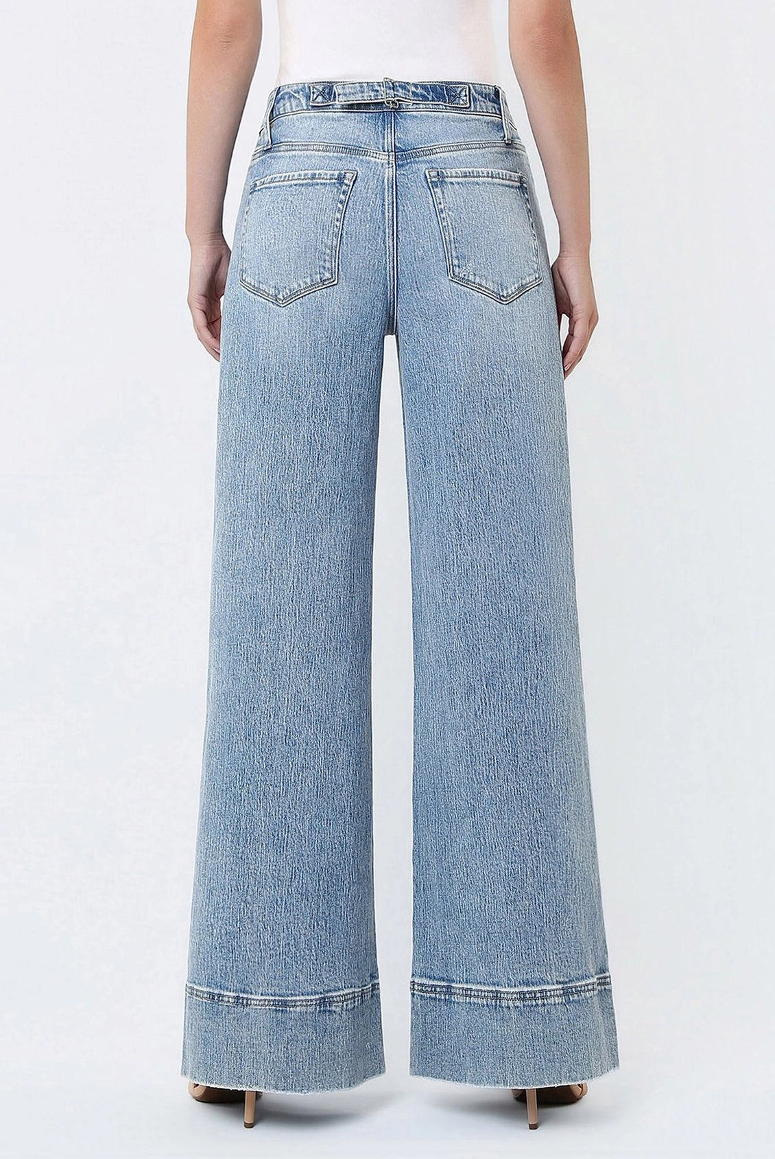 Vervet by Flying Monkey High Rise Extreme Wide Leg Jeans in April’s Daydream-Jeans-Vervet by Flying Monkey-Deja Nu Boutique, Women's Fashion Boutique in Lampasas, Texas
