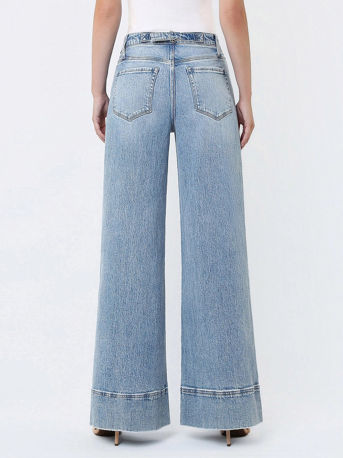 Vervet by Flying Monkey High Rise Extreme Wide Leg Jeans in April’s Daydream-Jeans-Vervet by Flying Monkey-Deja Nu Boutique, Women's Fashion Boutique in Lampasas, Texas