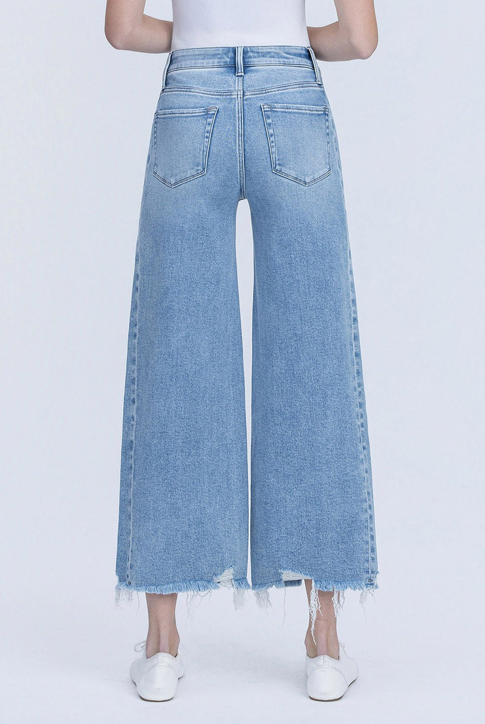 Vervet by Flying Monkey Idyllic High Rise Side Panel Crop Wide Leg Jeans-Jeans-Vervet by Flying Monkey-Deja Nu Boutique, Women's Fashion Boutique in Lampasas, Texas