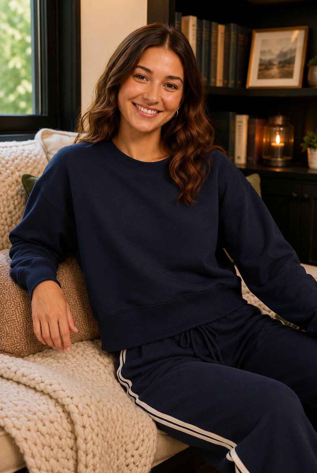 Z Supply Comeback Sweatshirt in Eclipse-sweatshirt-Z Supply Activewear-Deja Nu Boutique, Women's Fashion Boutique in Lampasas, Texas