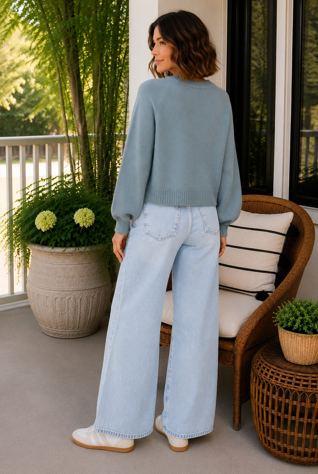 Z Supply Coming Up Sweater Soft Succulent-Sweaters-Z Supply Activewear-Deja Nu Boutique, Women's Fashion Boutique in Lampasas, Texas