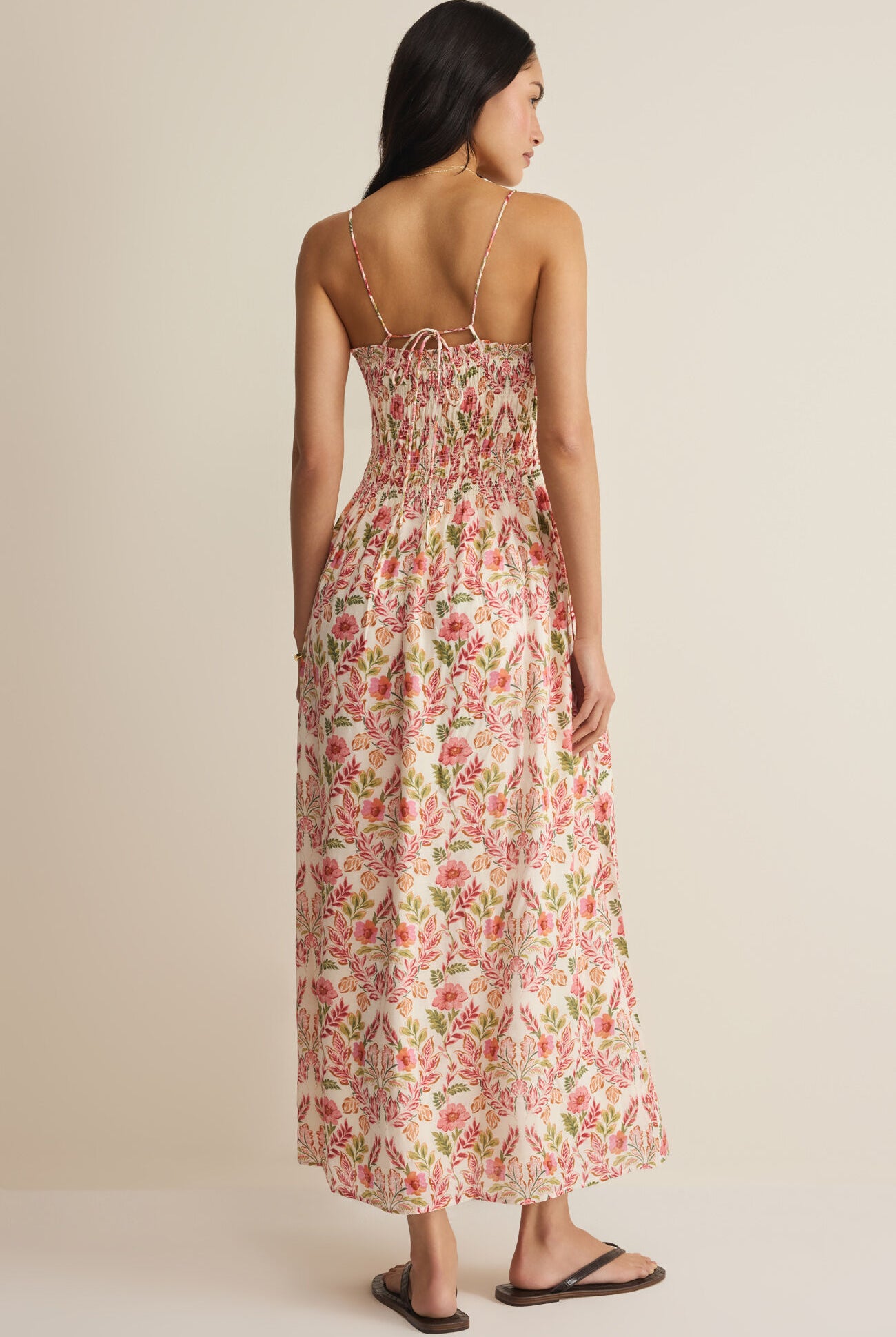 Z Supply Cornelia Ami Floral Midi Dress in Multi-Maxi Dresses-Z Supply-Deja Nu Boutique, Women's Fashion Boutique in Lampasas, Texas