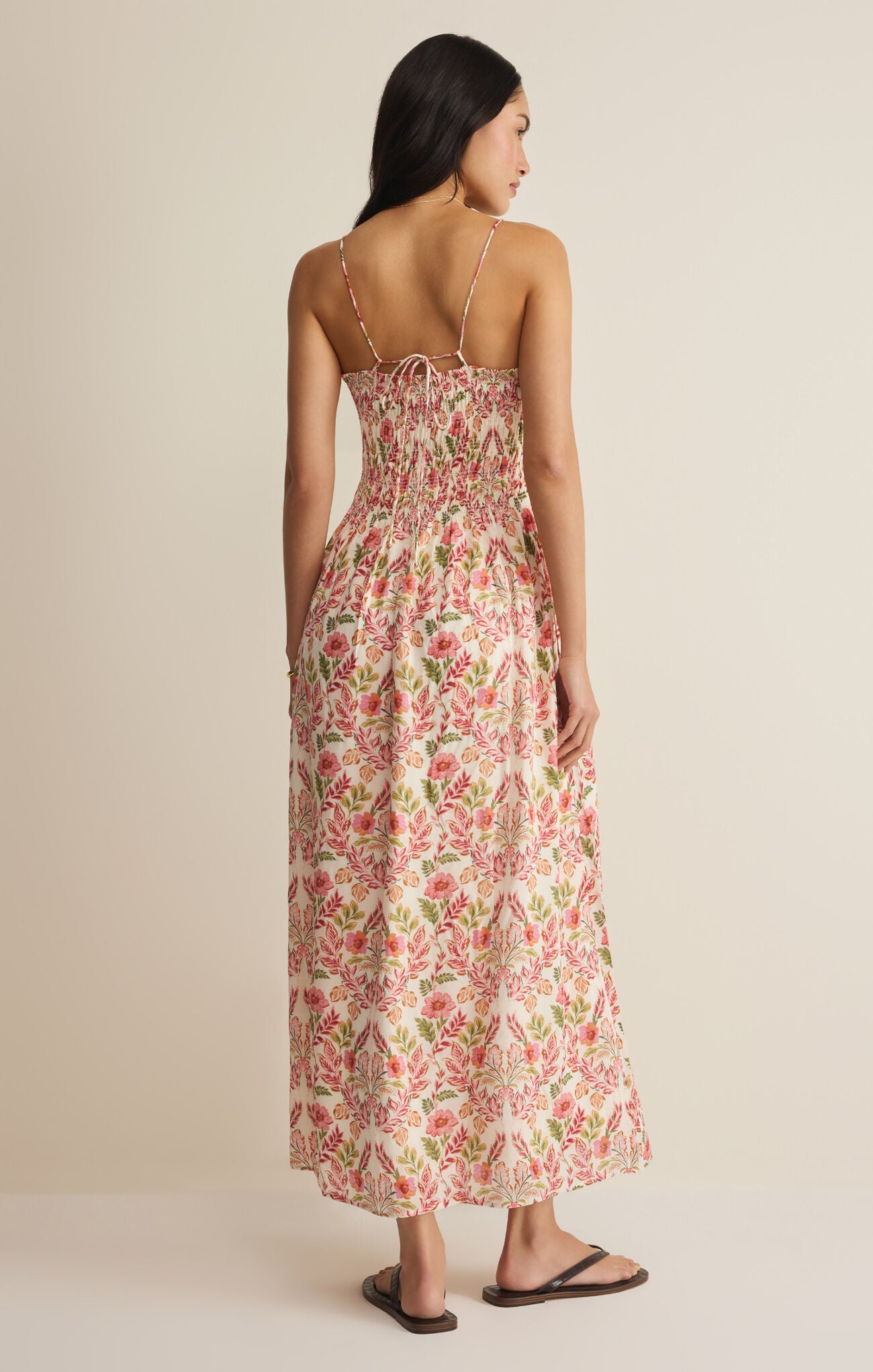 Z Supply Cornelia Ami Floral Midi Dress in Multi-Maxi Dresses-Z Supply-Deja Nu Boutique, Women's Fashion Boutique in Lampasas, Texas