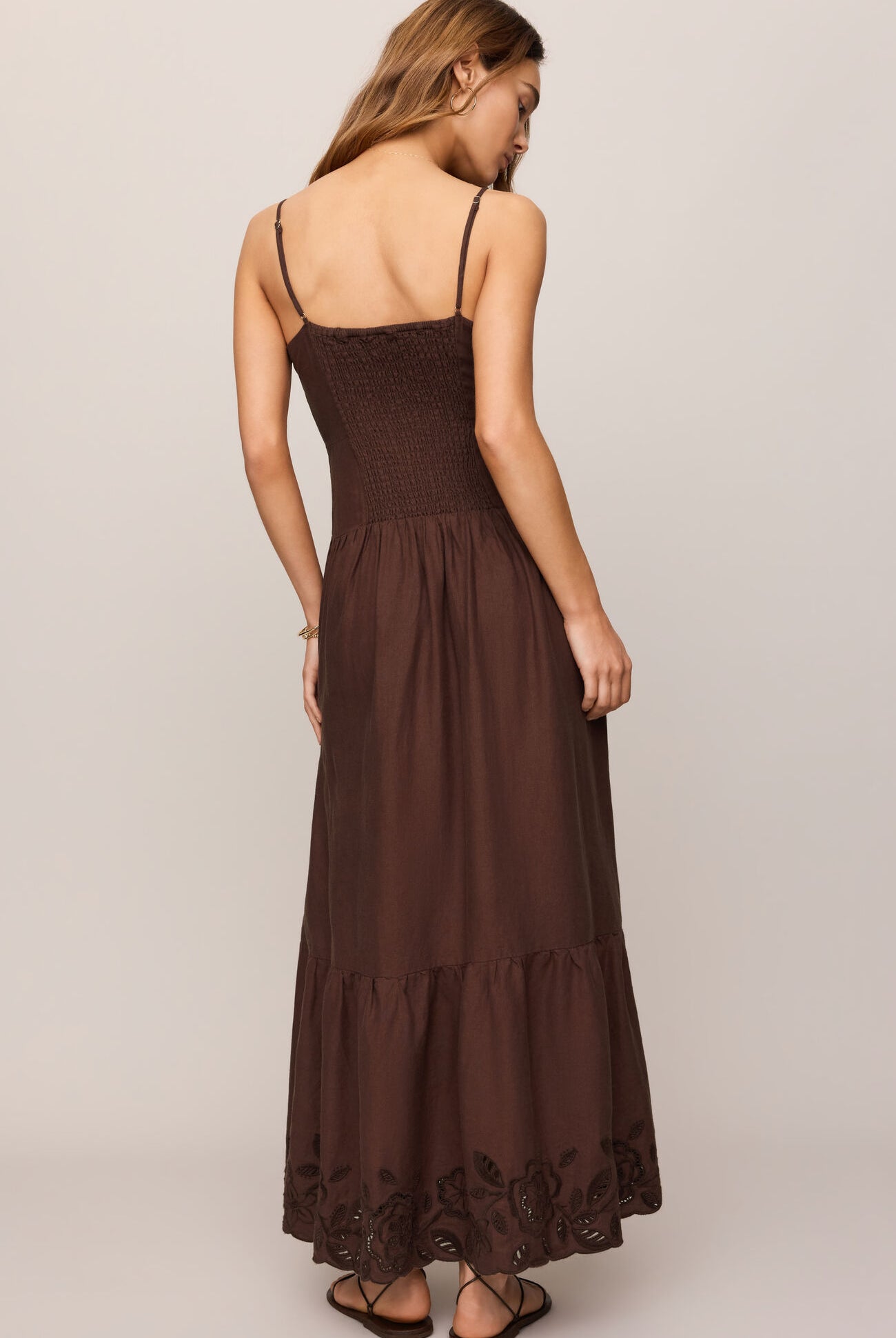 Z Supply Cornelia Poplin Maxi Dress - Chocolate Cherry-Maxi Dresses-Z Supply-Deja Nu Boutique, Women's Fashion Boutique in Lampasas, Texas