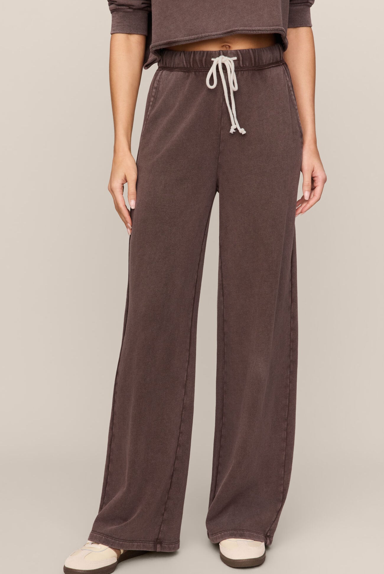 Z Supply Hunter Knit Pant in Dark Chocolate-Pants-Z Supply-Deja Nu Boutique, Women's Fashion Boutique in Lampasas, Texas