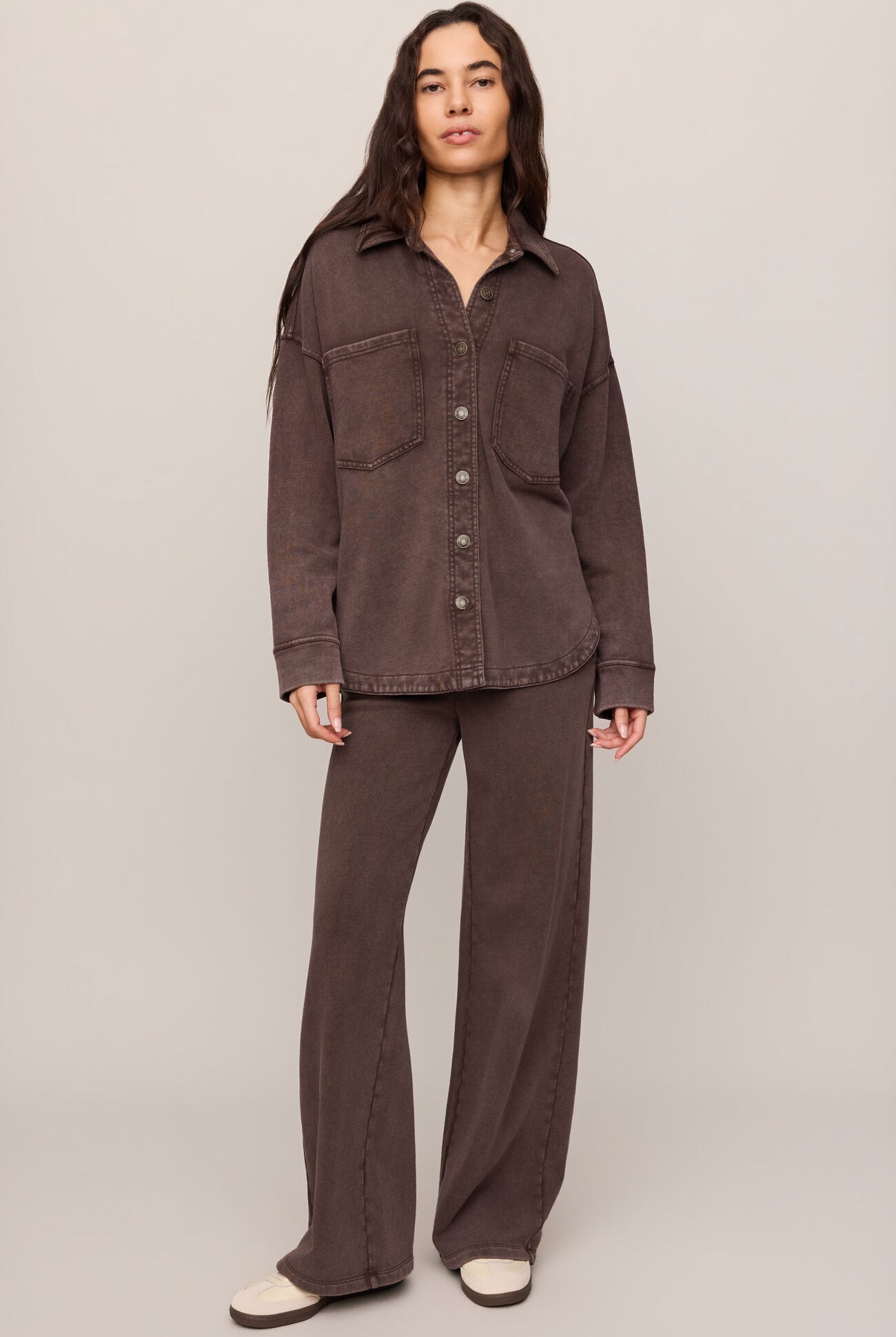 Z Supply Hunter Knit Pant in Dark Chocolate-Pants-Z Supply-Deja Nu Boutique, Women's Fashion Boutique in Lampasas, Texas
