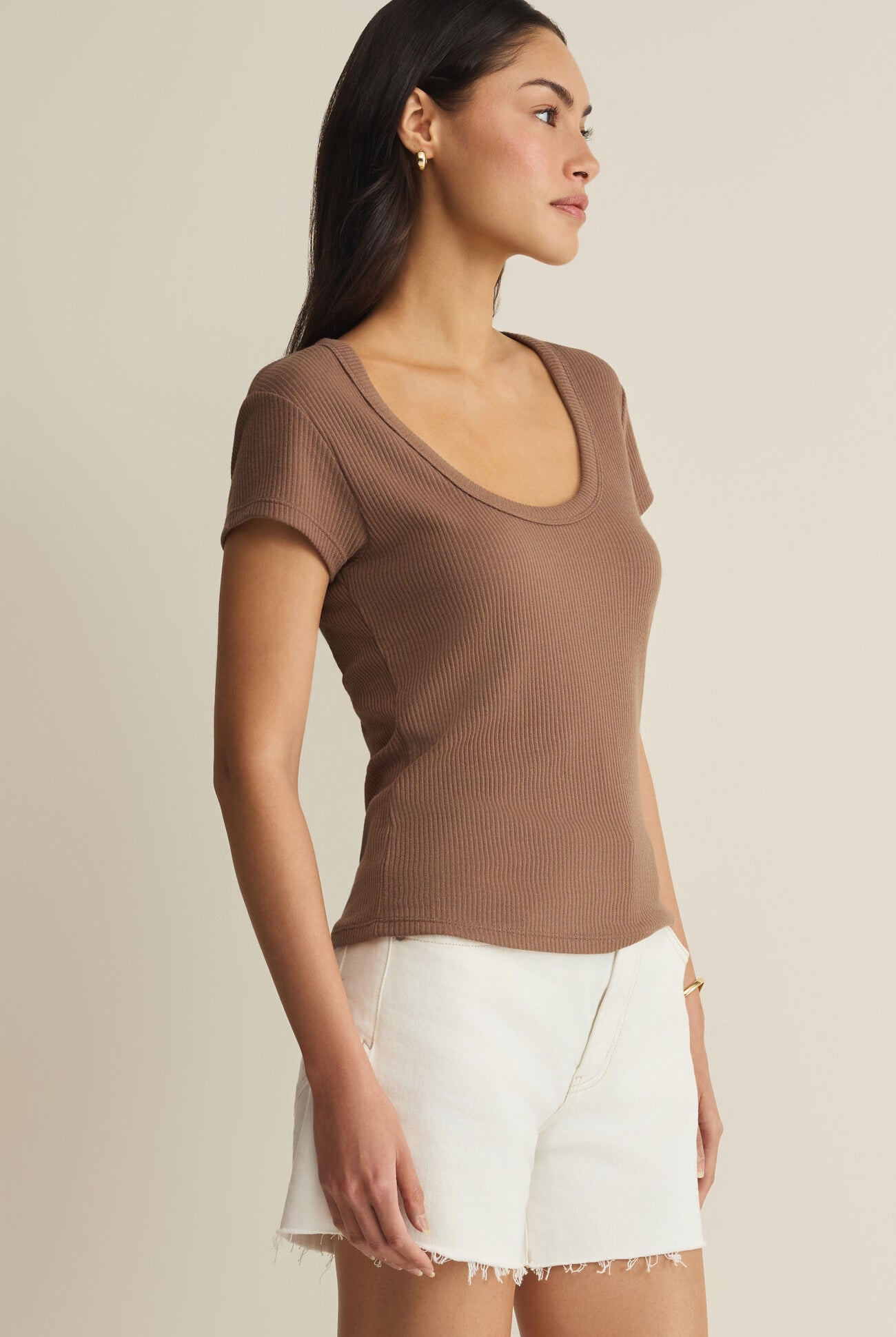 Z Supply Leisurely Tee – Palo Santo-T-Shirts-Z Supply-Deja Nu Boutique, Women's Fashion Boutique in Lampasas, Texas