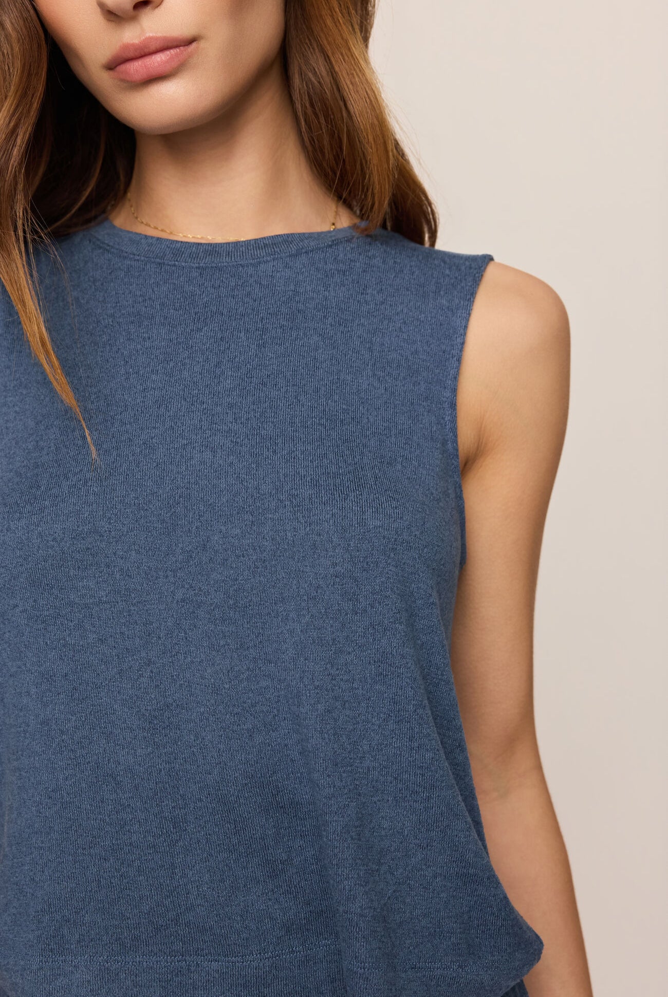 Z Supply Lounge Sloane Soft Knit Tank in True Navy-Lounge Wear-Z Supply Lounge-Deja Nu Boutique, Women's Fashion Boutique in Lampasas, Texas