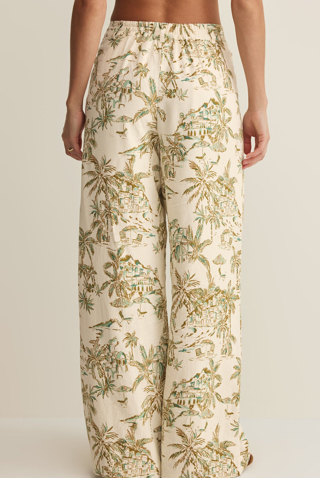 Z Supply Overlook Tiki Tide Linen Pant – Island Coconut-Pants-Z Supply-Deja Nu Boutique, Women's Fashion Boutique in Lampasas, Texas
