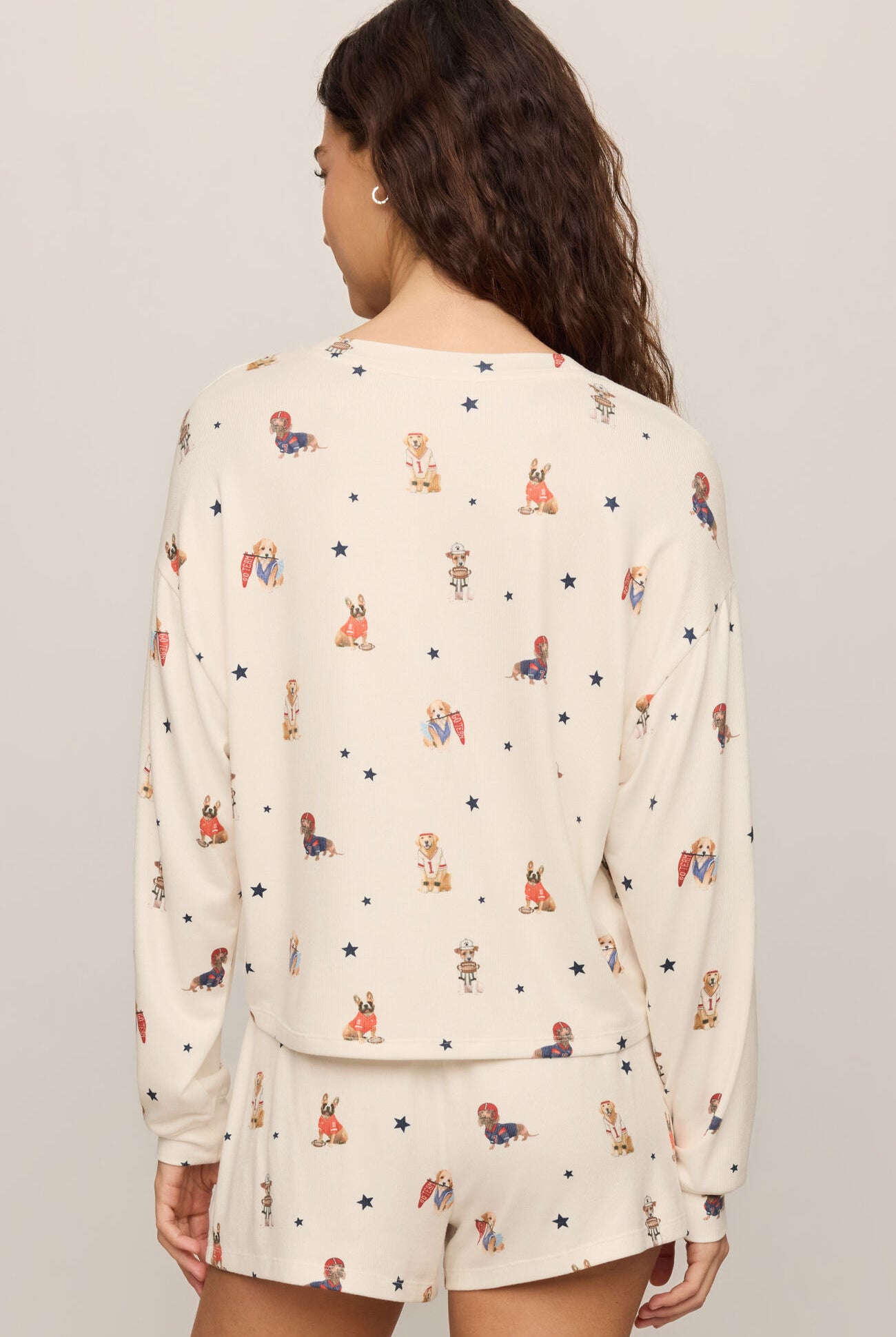 Z Supply Lounge Team Player Long Sleeve Top in Sandstone-Lounge Wear-Z Supply Lounge-Deja Nu Boutique, Women's Fashion Boutique in Lampasas, Texas