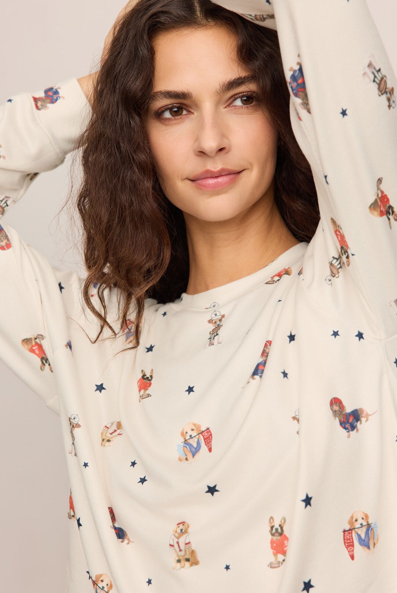 Z Supply Lounge Team Player Long Sleeve Top in Sandstone-Lounge Wear-Z Supply Lounge-Deja Nu Boutique, Women's Fashion Boutique in Lampasas, Texas