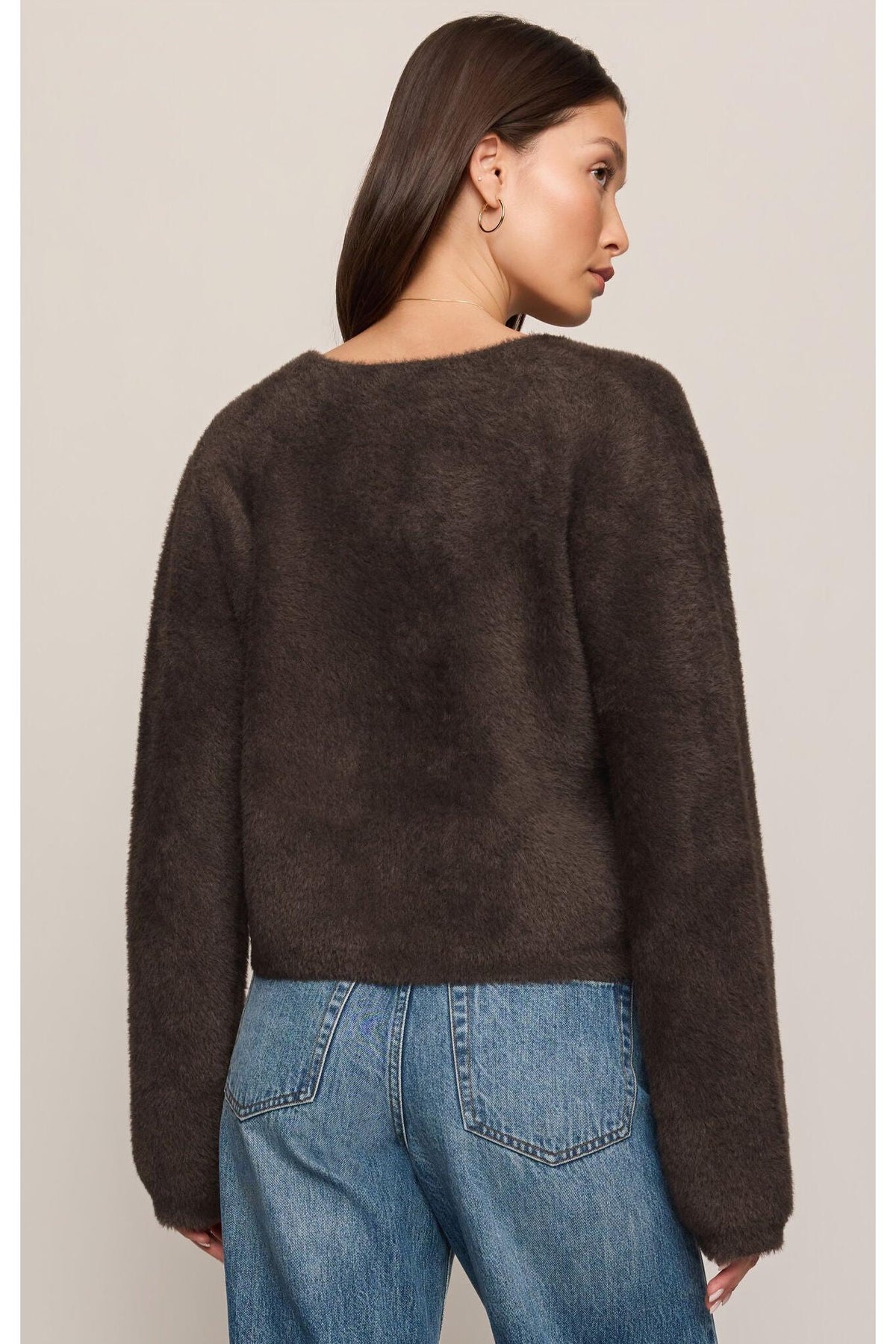 Z Supply Winterglow Fluffy Cardigan in Cocoa Bean-Cardigans & Kimonos-Z Supply-Deja Nu Boutique, Women's Fashion Boutique in Lampasas, Texas
