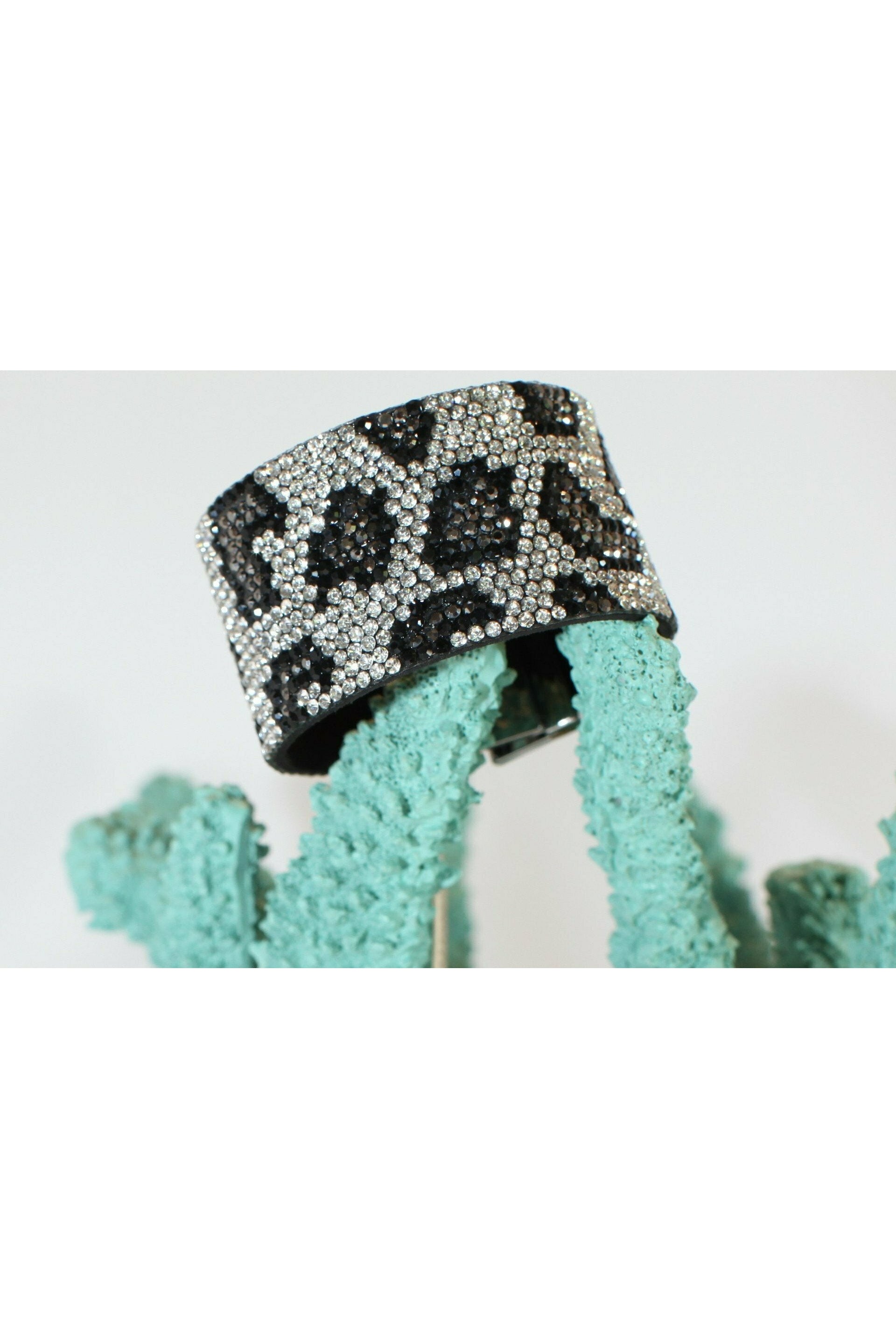 Zebra Magnetic Bracelet-Bracelets-Deja Nu Tx-Deja Nu Boutique, Women's Fashion Boutique in Lampasas, Texas