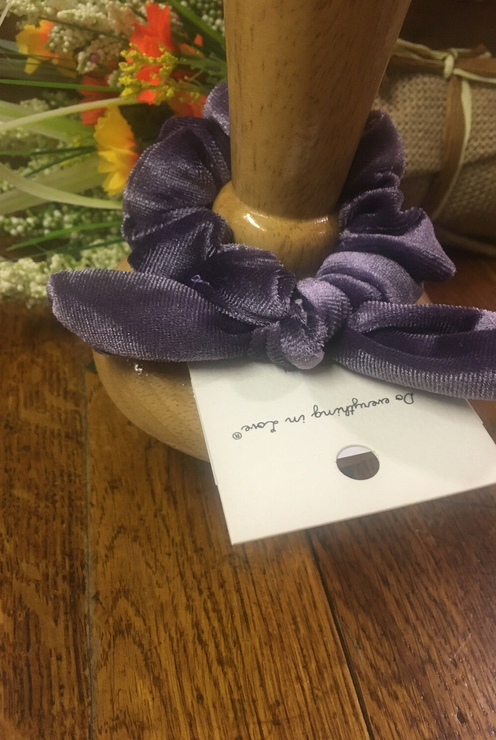 Velvet Bow Scrunchies- 3 Colors-Scrunchies & Headbands-Deja Nu Tx-Deja Nu Boutique, Women's Fashion Boutique in Lampasas, Texas