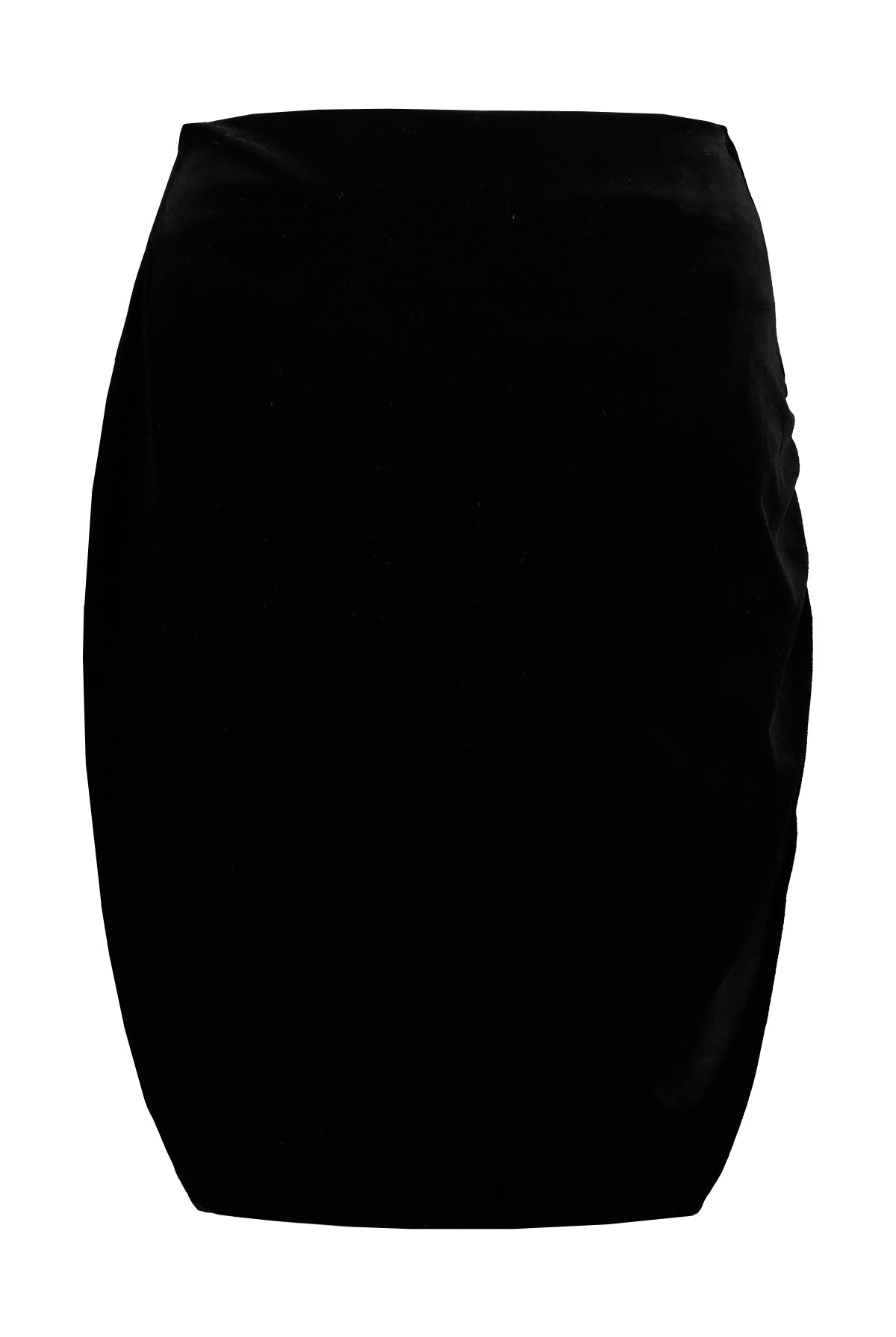 Bishop And Young Carlotta Side Runched Skirt In Black Velvet-Skirts-Bishop And Young-Deja Nu Boutique, Women's Fashion Boutique in Lampasas, Texas