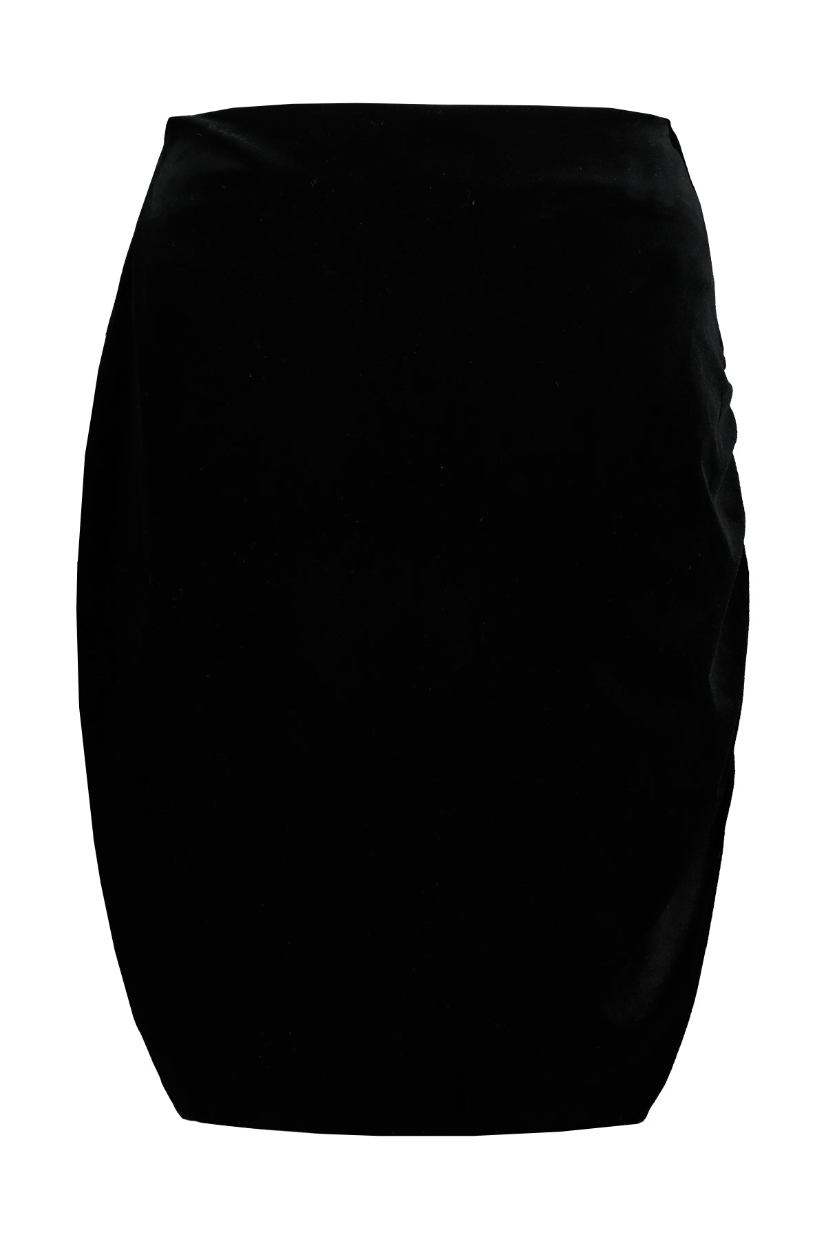 Bishop And Young Carlotta Side Runched Skirt In Black Velvet-Skirts-Bishop And Young-Deja Nu Boutique, Women's Fashion Boutique in Lampasas, Texas