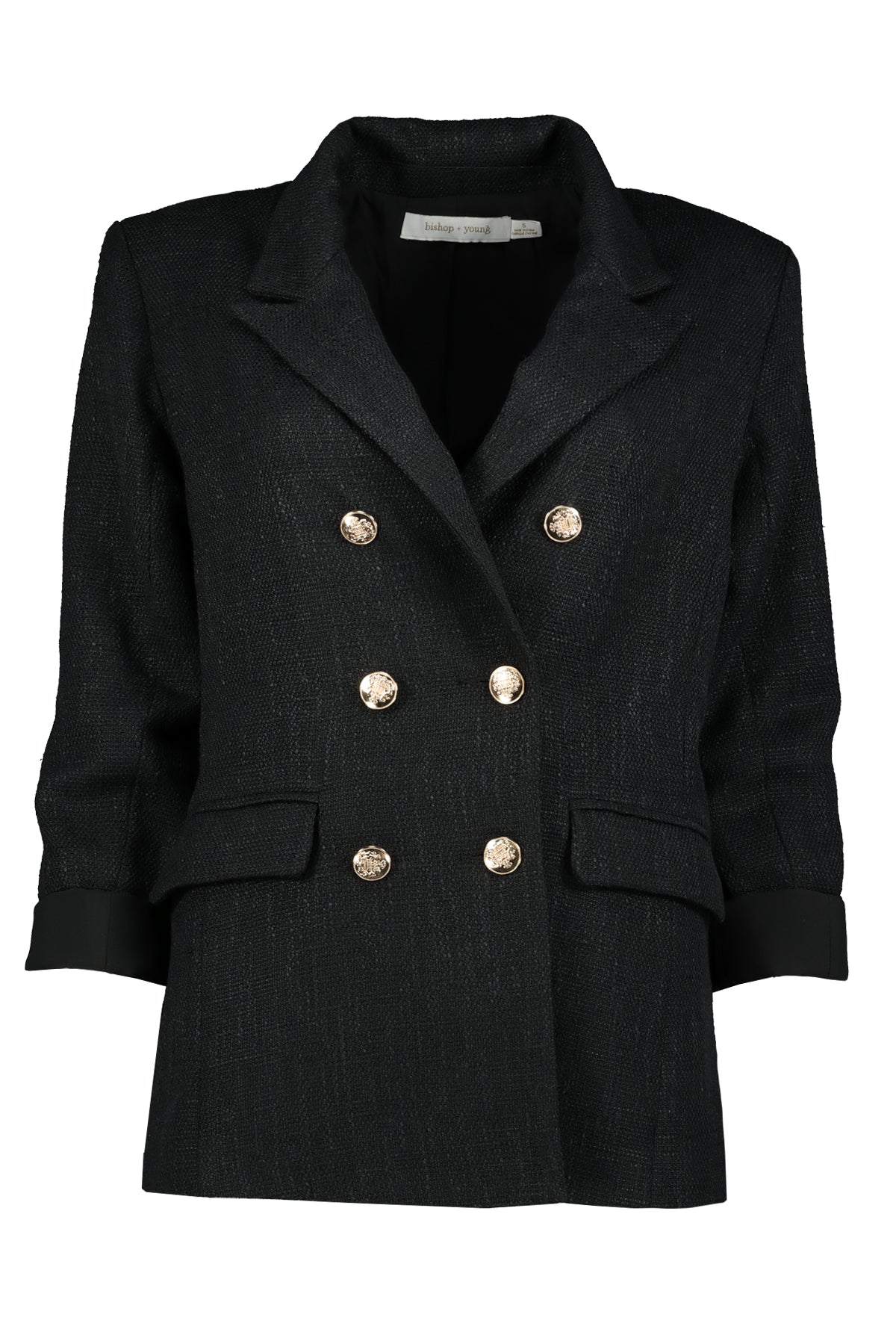 Bishop And Young Moon Light Mille Cavalli Blazer In Midnight-Outerwear-Bishop And Young-Deja Nu Boutique, Women's Fashion Boutique in Lampasas, Texas