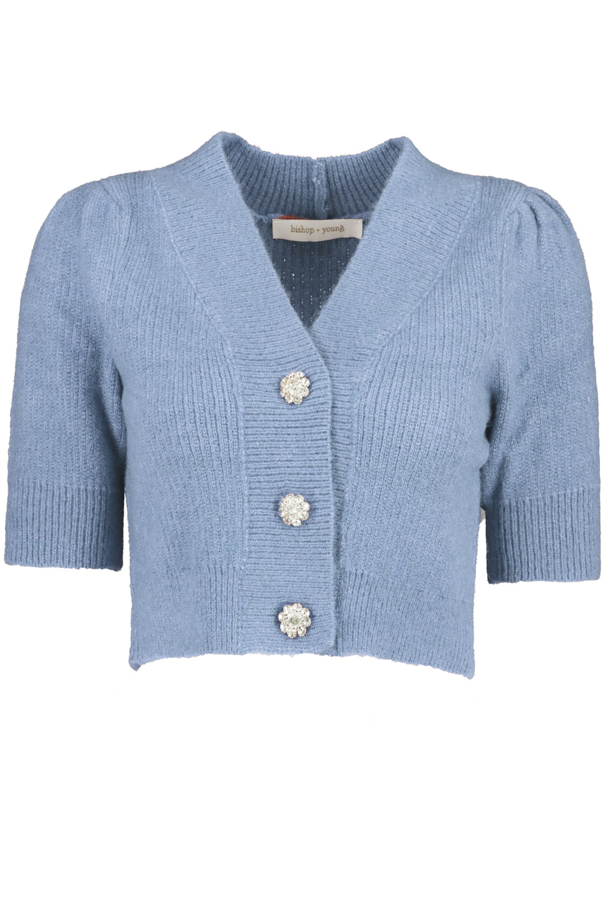 Bishop And Young Perfect Harmony Emerson Crop Sweater In Pacific-Sweaters-Bishop And Young-Deja Nu Boutique, Women's Fashion Boutique in Lampasas, Texas