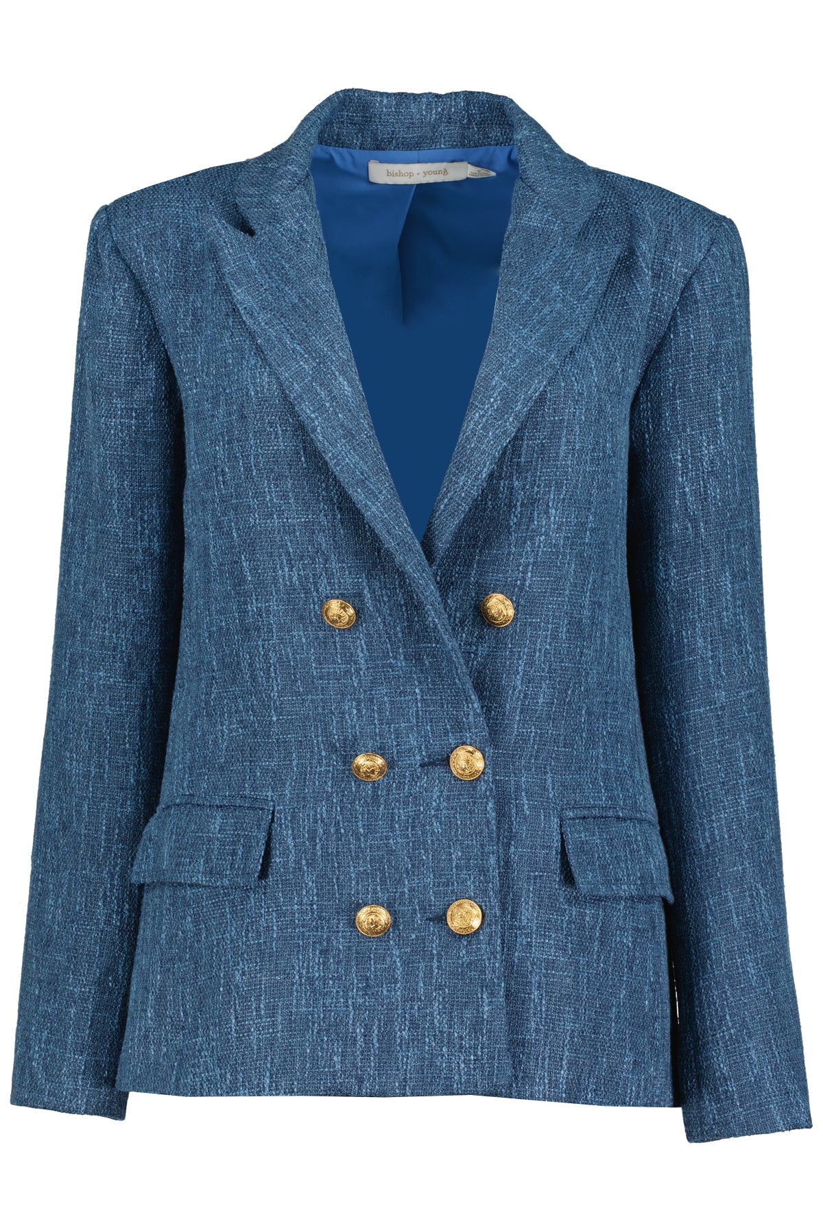 Bishop And Young Ultra Violet Parker Tweed Top In Azul-Tops-Bishop And Young-Deja Nu Boutique, Women's Fashion Boutique in Lampasas, Texas