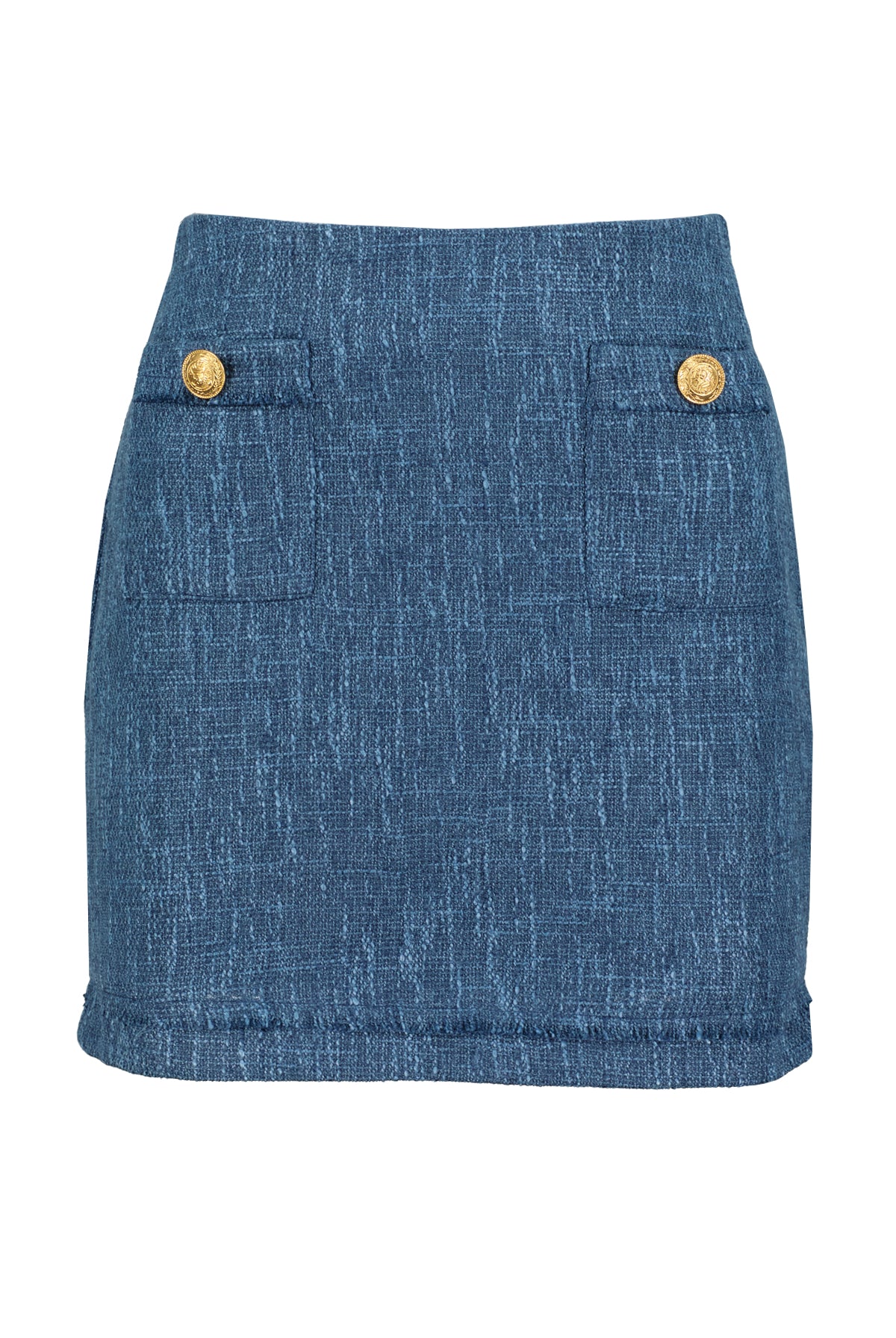 Bishop And Young Ultra Violet Parker Tweed Top In Azul-Tops-Bishop And Young-Deja Nu Boutique, Women's Fashion Boutique in Lampasas, Texas