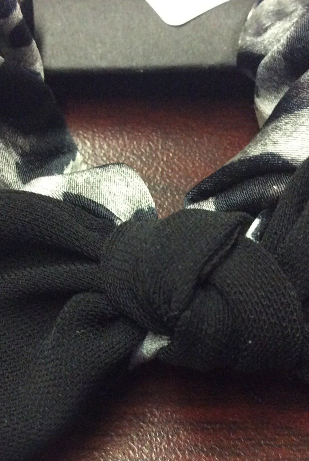 Black Leopard Bow Scrunchie-Scrunchies & Headbands-Deja Nu Tx-Deja Nu Boutique, Women's Fashion Boutique in Lampasas, Texas