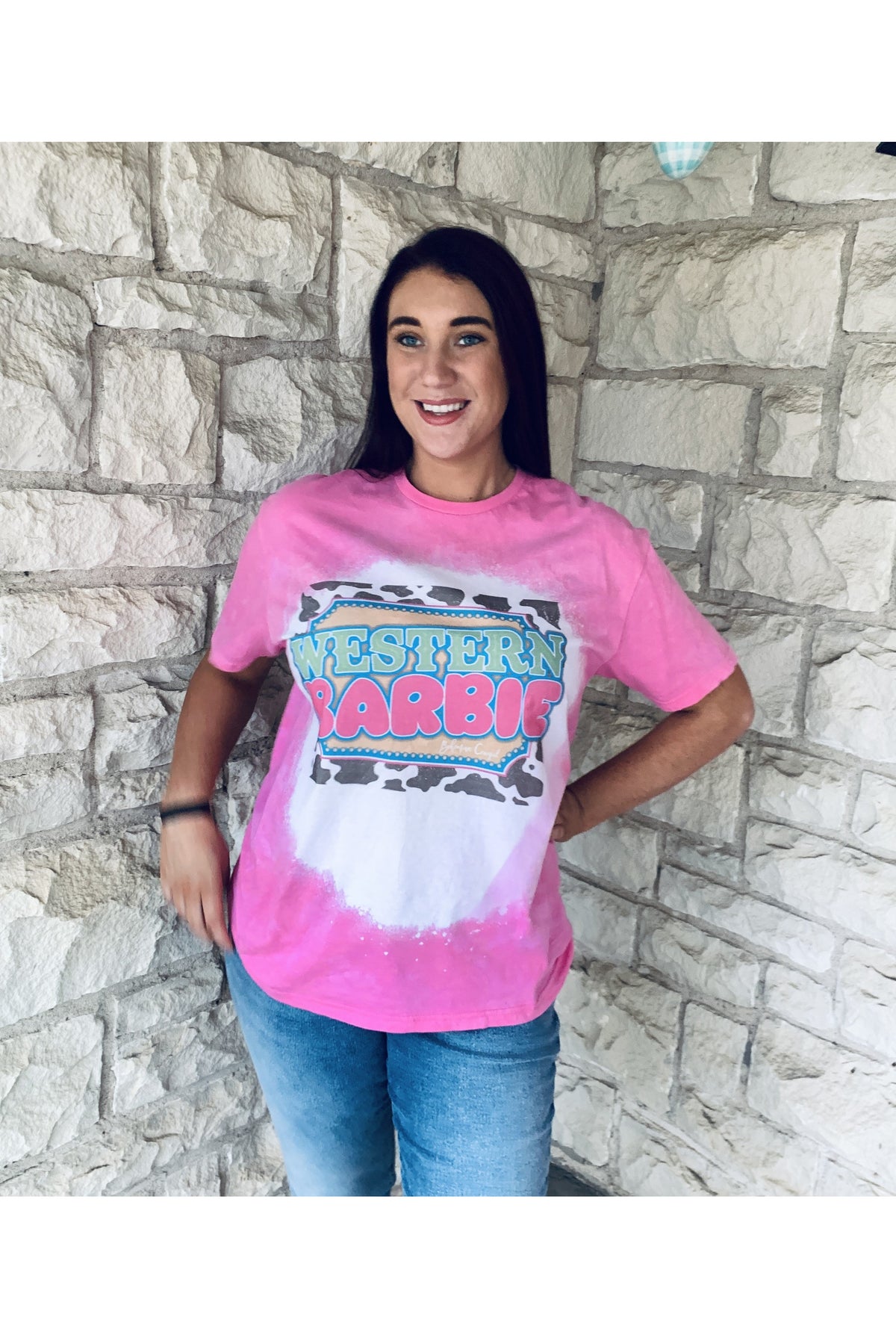 Bohemian Cowgirl Western Barbie Tee Shirt-Graphic Tees-Bohemian Cowgirl-Deja Nu Boutique, Women's Fashion Boutique in Lampasas, Texas