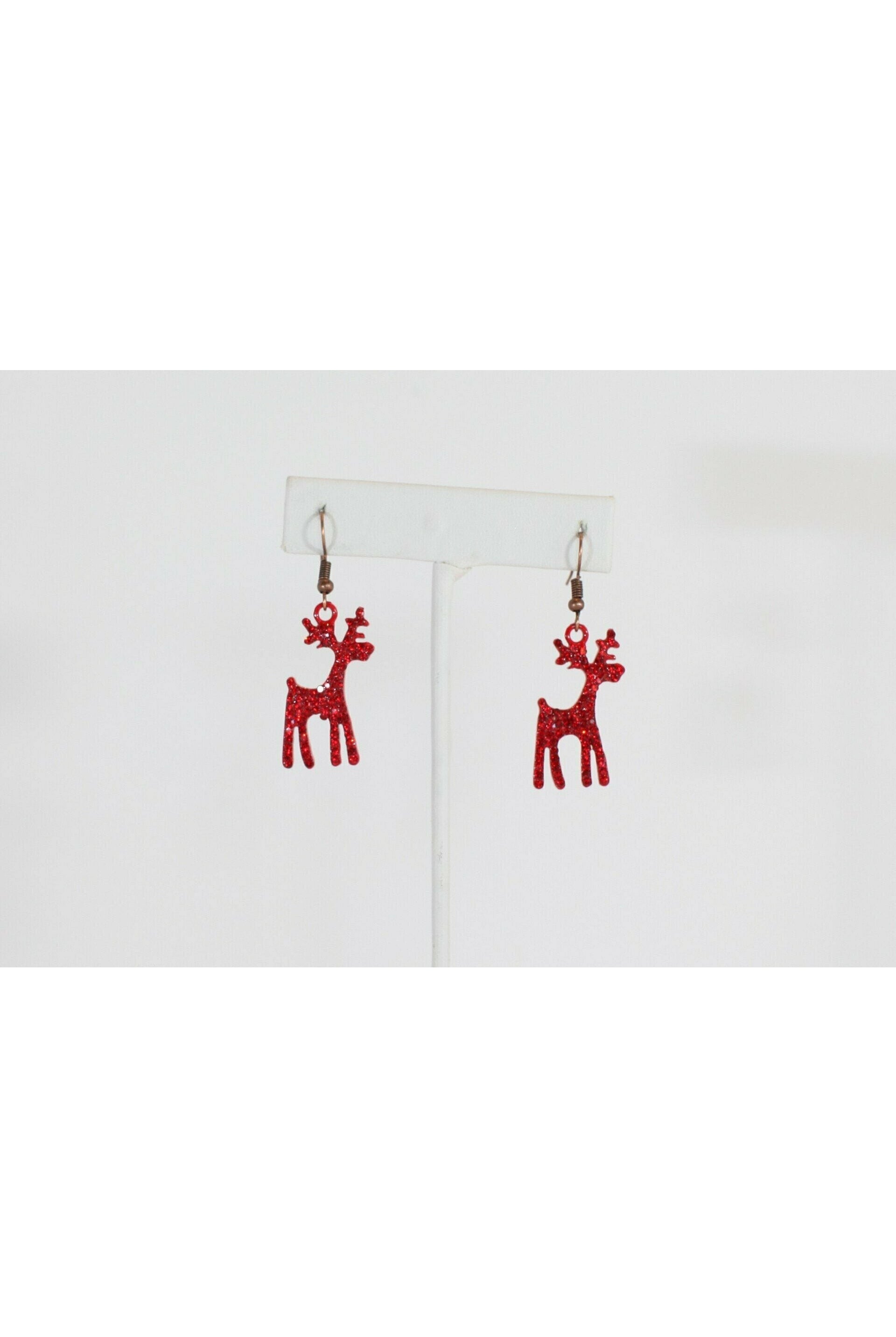Christmas Reindeer Tassel Necklace-Necklaces-Deja Nu Tx-Deja Nu Boutique, Women's Fashion Boutique in Lampasas, Texas