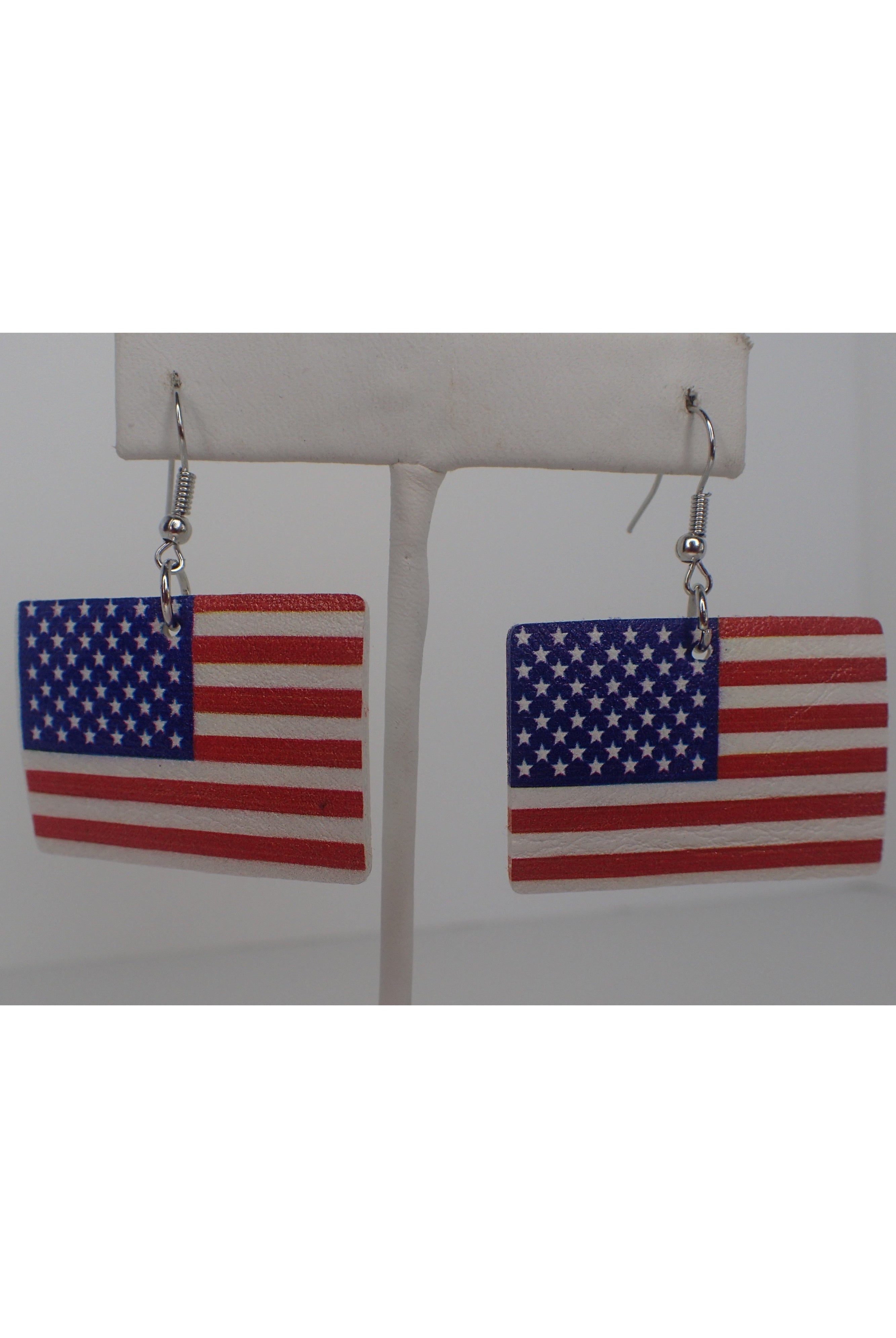 Emma American Flag Earrings-Earrings-Emma-Deja Nu Boutique, Women's Fashion Boutique in Lampasas, Texas