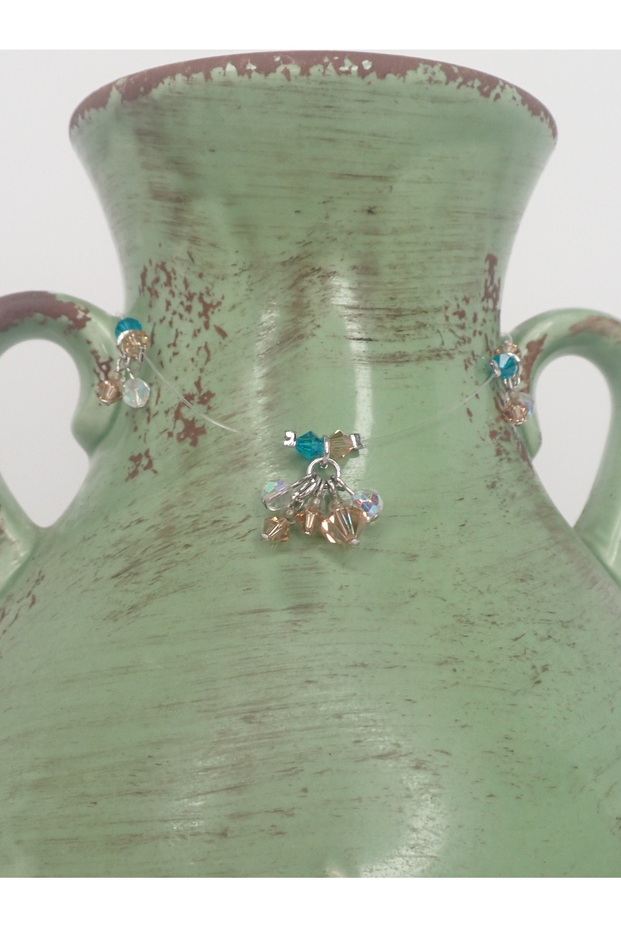 Emma Crystal Beaded Dangle Anklet - Two Colors-Anklets-Emma-Deja Nu Boutique, Women's Fashion Boutique in Lampasas, Texas