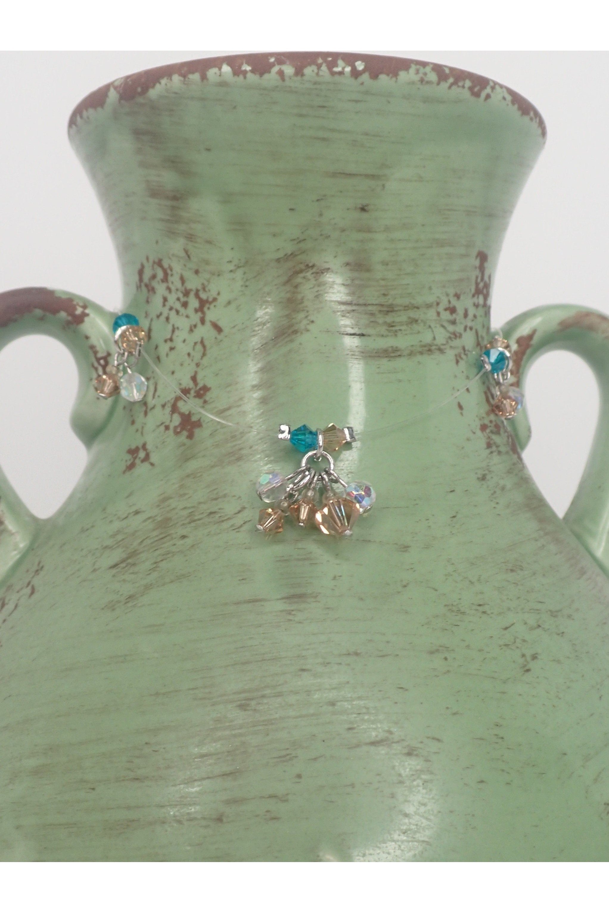 Emma Crystal Beaded Dangle Anklet - Two Colors-Anklets-Emma-Deja Nu Boutique, Women's Fashion Boutique in Lampasas, Texas