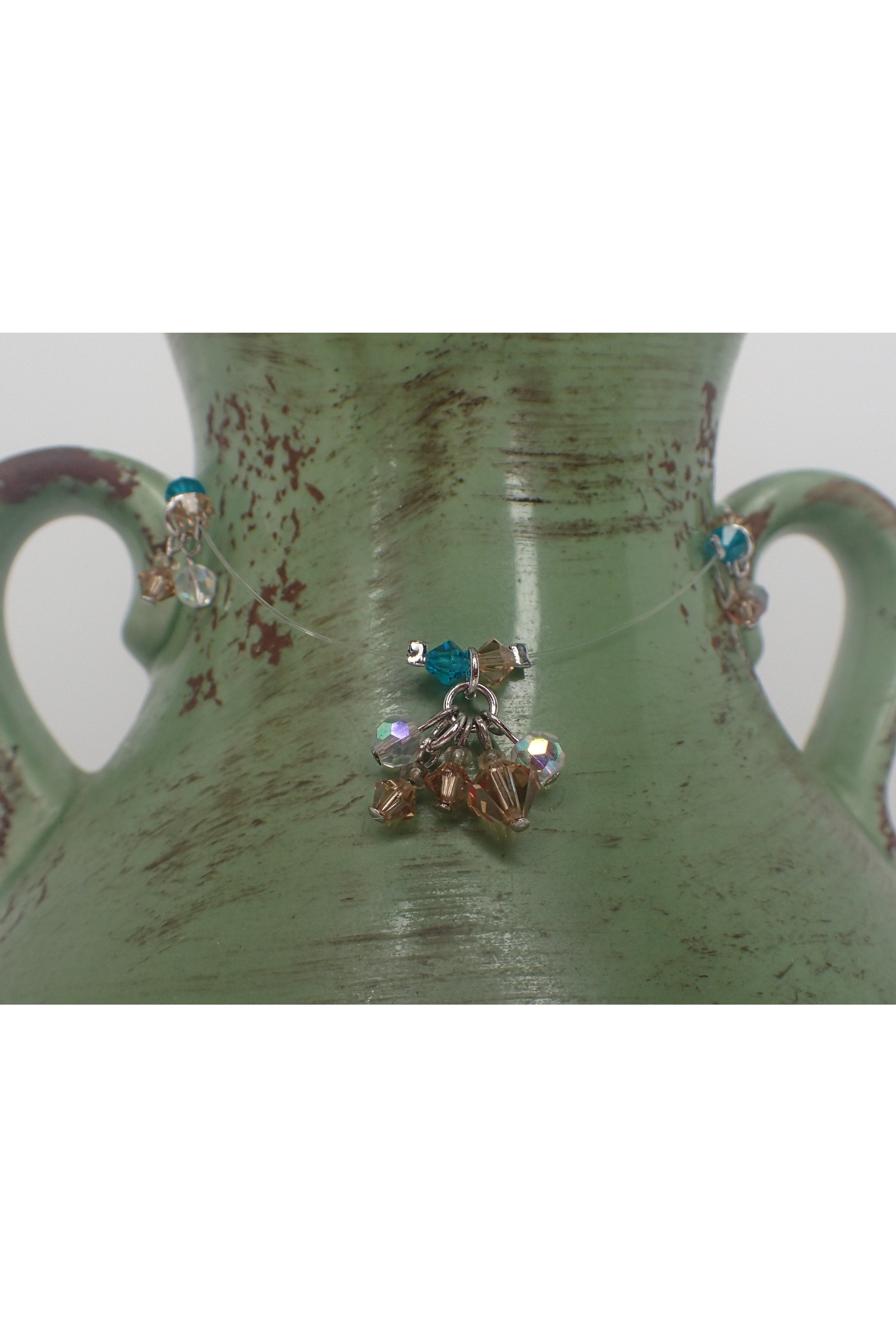 Emma Crystal Beaded Dangle Anklet - Two Colors-Anklets-Emma-Deja Nu Boutique, Women's Fashion Boutique in Lampasas, Texas