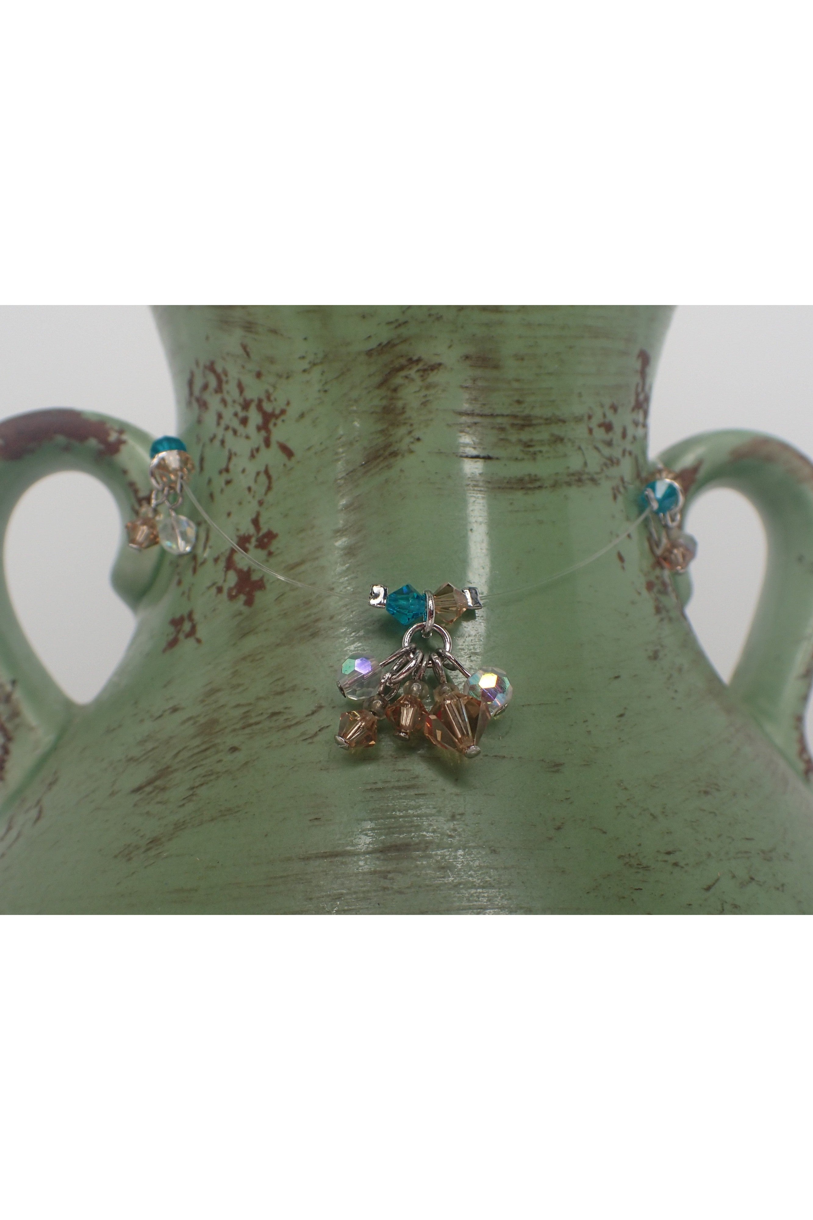 Emma Crystal Beaded Dangle Anklet - Two Colors-Anklets-Emma-Deja Nu Boutique, Women's Fashion Boutique in Lampasas, Texas