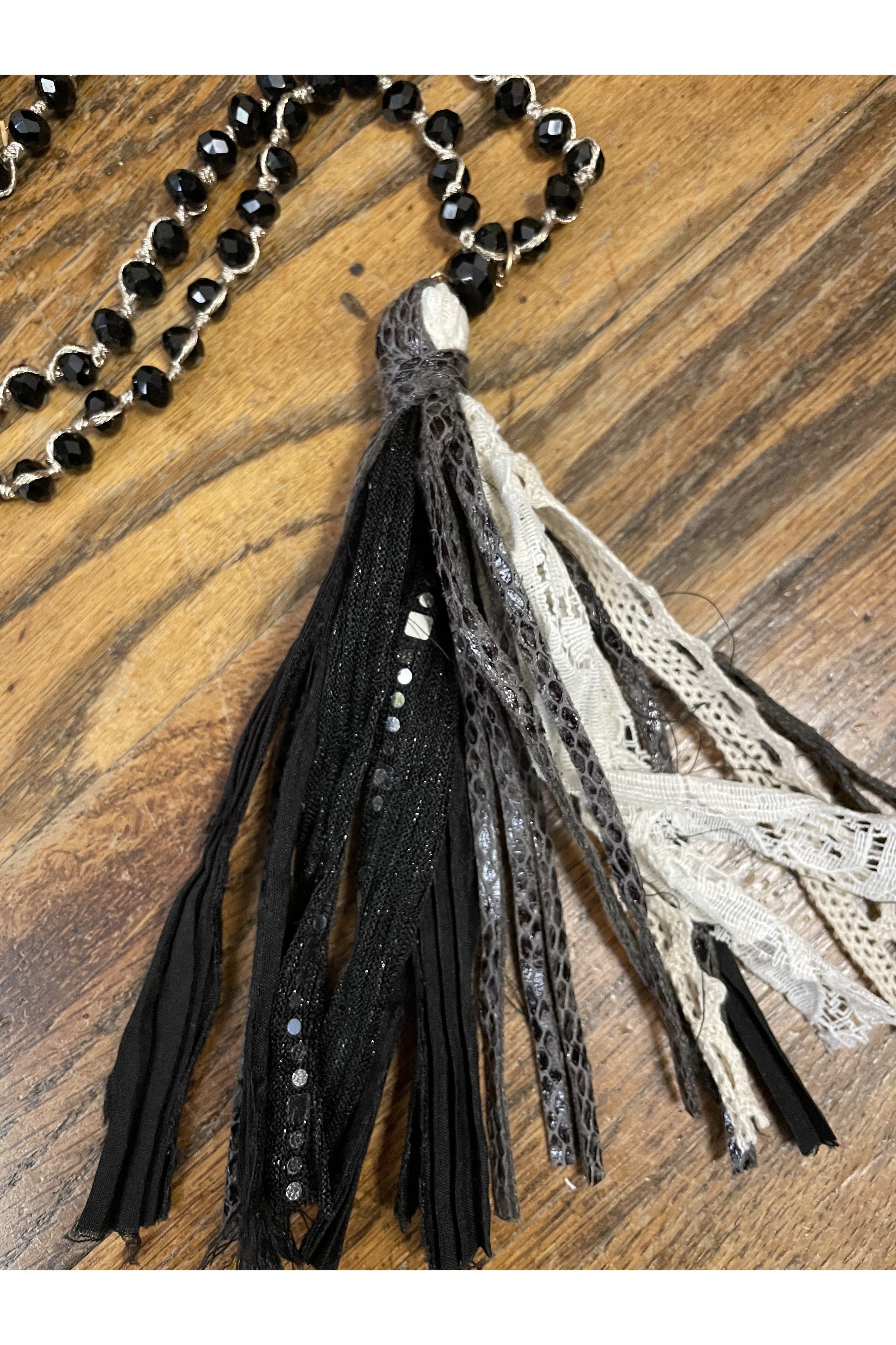 Emma Snakeskin Necklace-Necklaces-Emma-Deja Nu Boutique, Women's Fashion Boutique in Lampasas, Texas