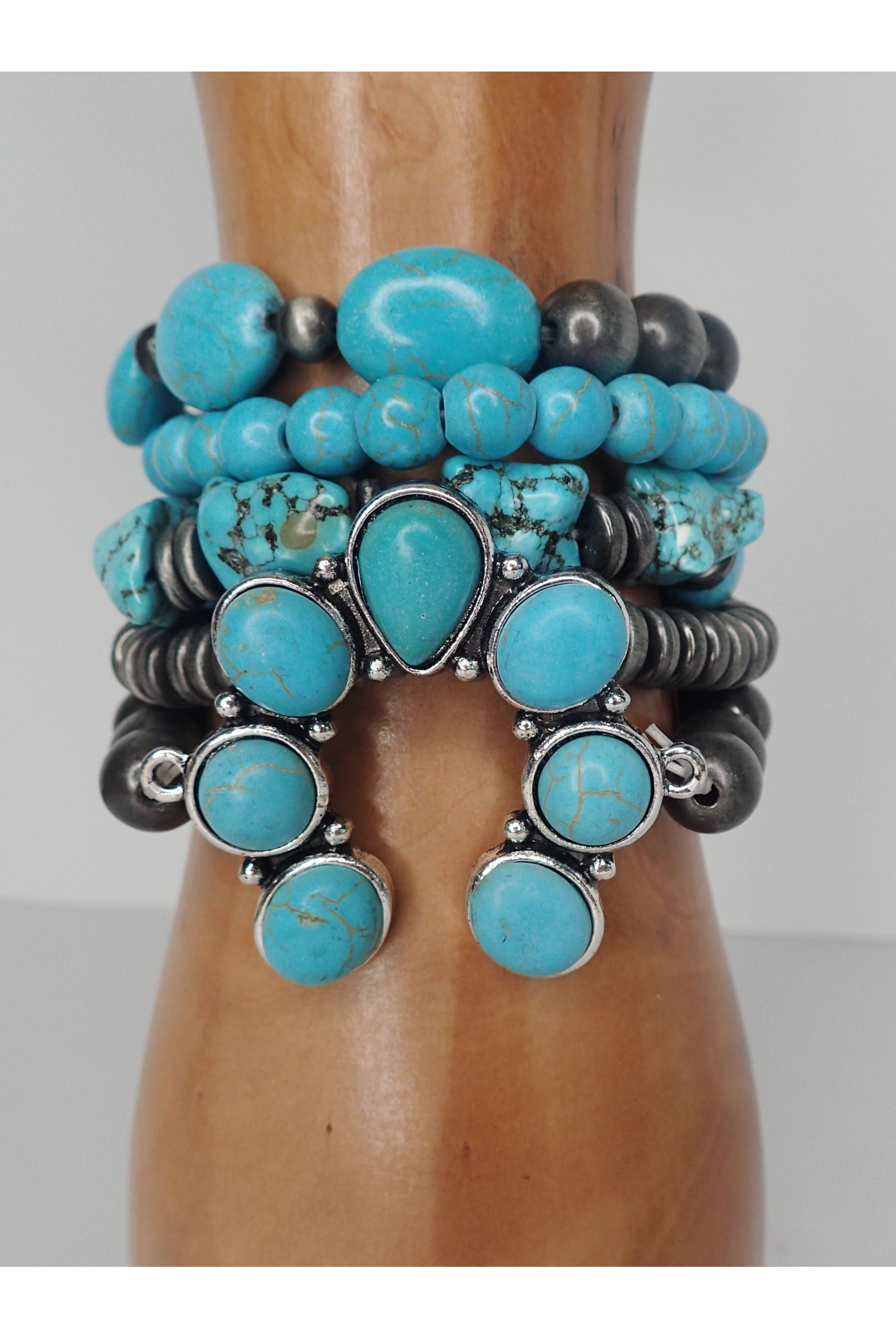 Emma Turquoise Horseshoe Ring-Rings-Emma-Deja Nu Boutique, Women's Fashion Boutique in Lampasas, Texas