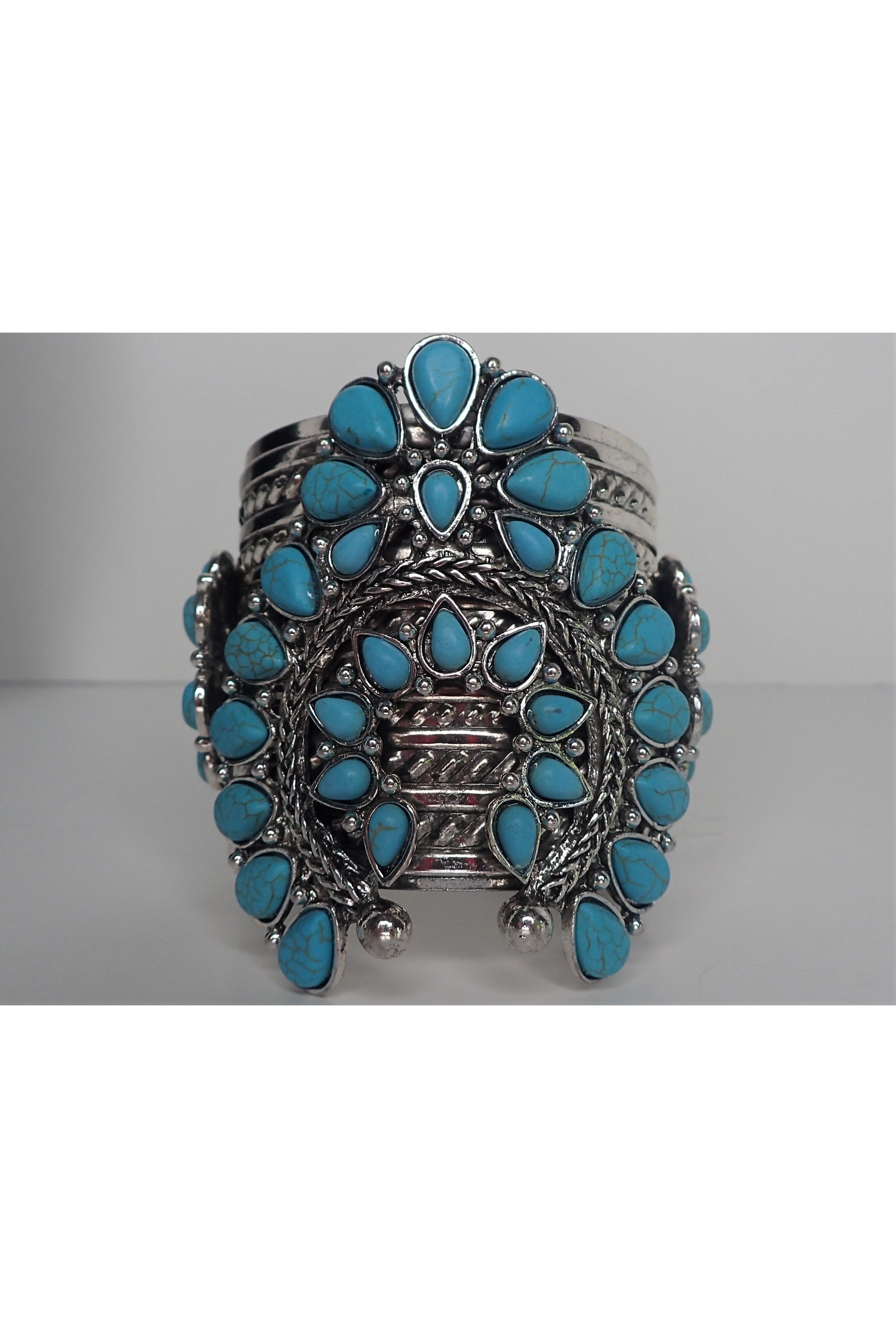 Emma Turquoise Horseshoe Ring-Rings-Emma-Deja Nu Boutique, Women's Fashion Boutique in Lampasas, Texas