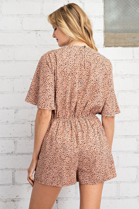 FSL Apparel Dusty Pink Romper-Rompers & Jumpsuits-FSL Apparel-Deja Nu Boutique, Women's Fashion Boutique in Lampasas, Texas