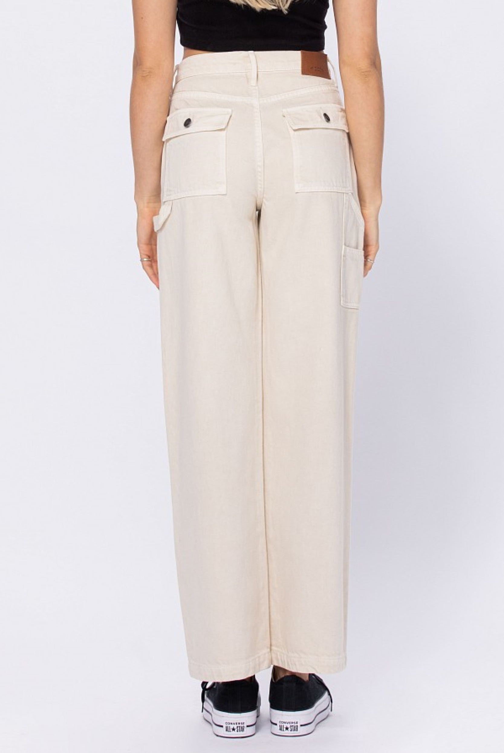 Hidden Jeans Logan Stone Color Classic Carpenter Dad Jean-Pants-Hidden-Deja Nu Boutique, Women's Fashion Boutique in Lampasas, Texas