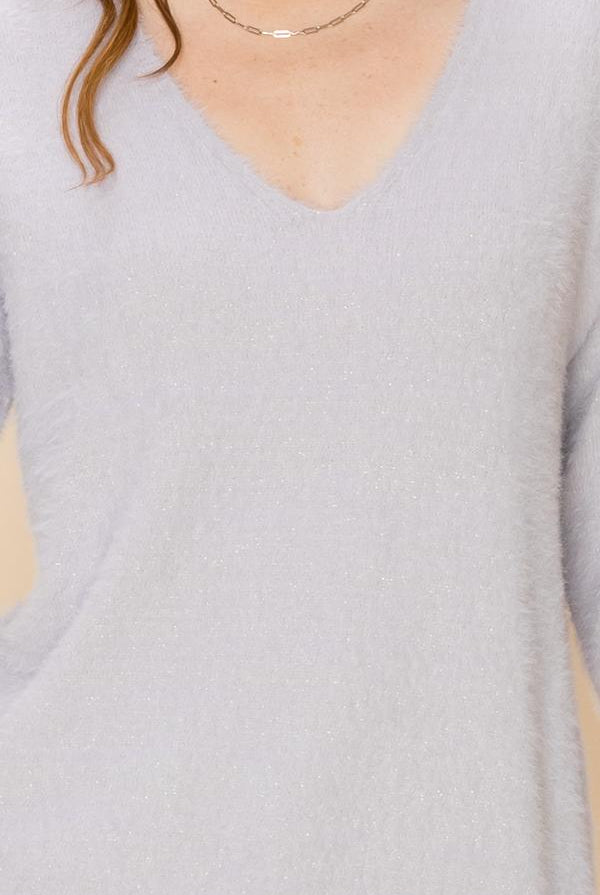 HyFve Double Zero Fuzzy Sweater- 3 Colors-Sweaters-Hyfve-Deja Nu Boutique, Women's Fashion Boutique in Lampasas, Texas