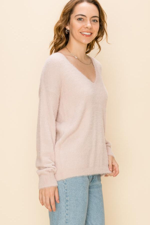 HyFve Double Zero Fuzzy Sweater- 3 Colors-Sweaters-Hyfve-Deja Nu Boutique, Women's Fashion Boutique in Lampasas, Texas