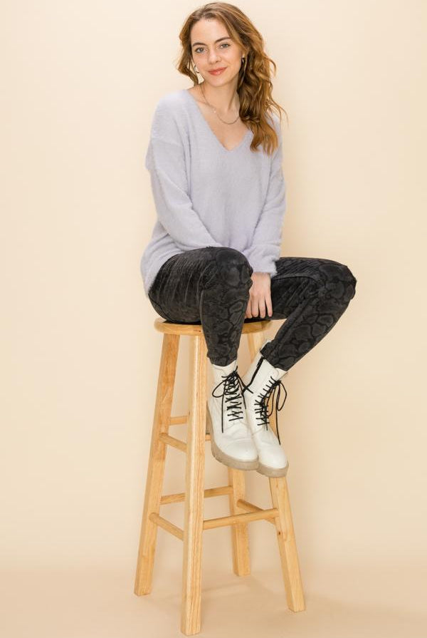 HyFve Double Zero Fuzzy Sweater- 3 Colors-Sweaters-Hyfve-Deja Nu Boutique, Women's Fashion Boutique in Lampasas, Texas