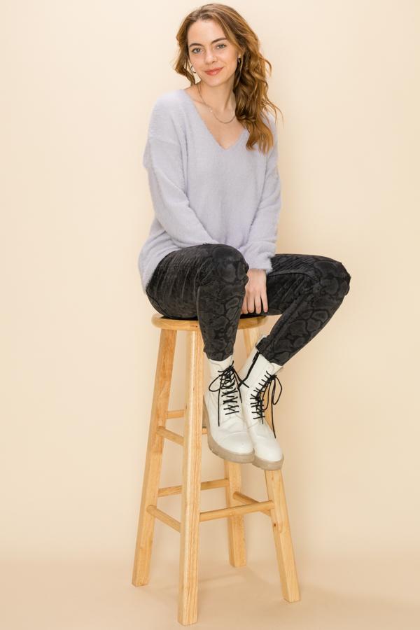 HyFve Double Zero Fuzzy Sweater- 3 Colors-Sweaters-Hyfve-Deja Nu Boutique, Women's Fashion Boutique in Lampasas, Texas