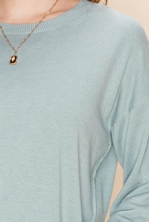 Hyfve Cashmere Blend Crew Neck Sweaters- 2 Colors-Sweaters-Hyfve-Deja Nu Boutique, Women's Fashion Boutique in Lampasas, Texas