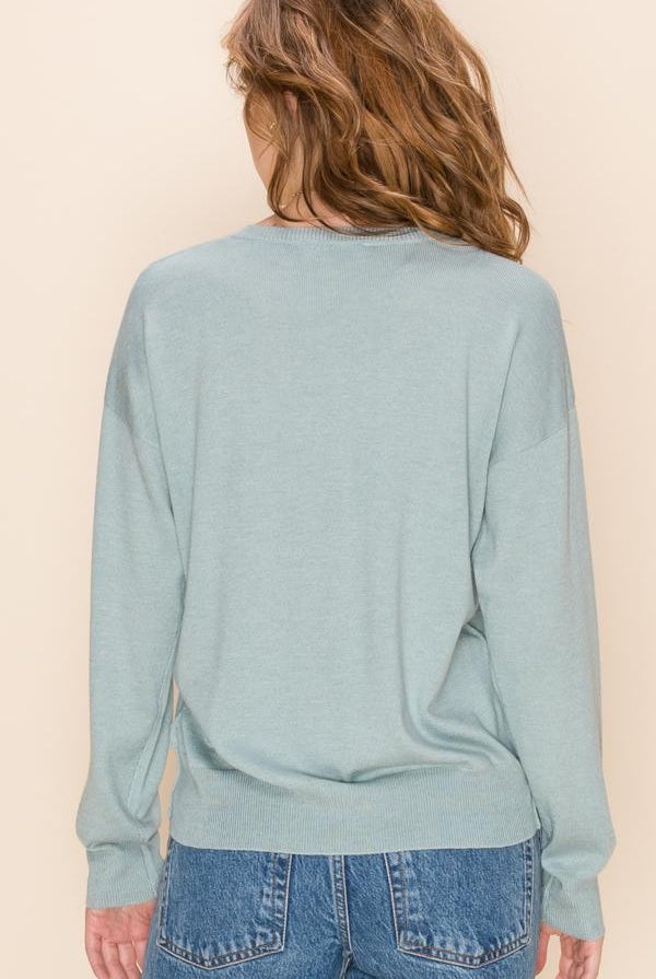 Hyfve Cashmere Blend Crew Neck Sweaters- 2 Colors-Sweaters-Hyfve-Deja Nu Boutique, Women's Fashion Boutique in Lampasas, Texas