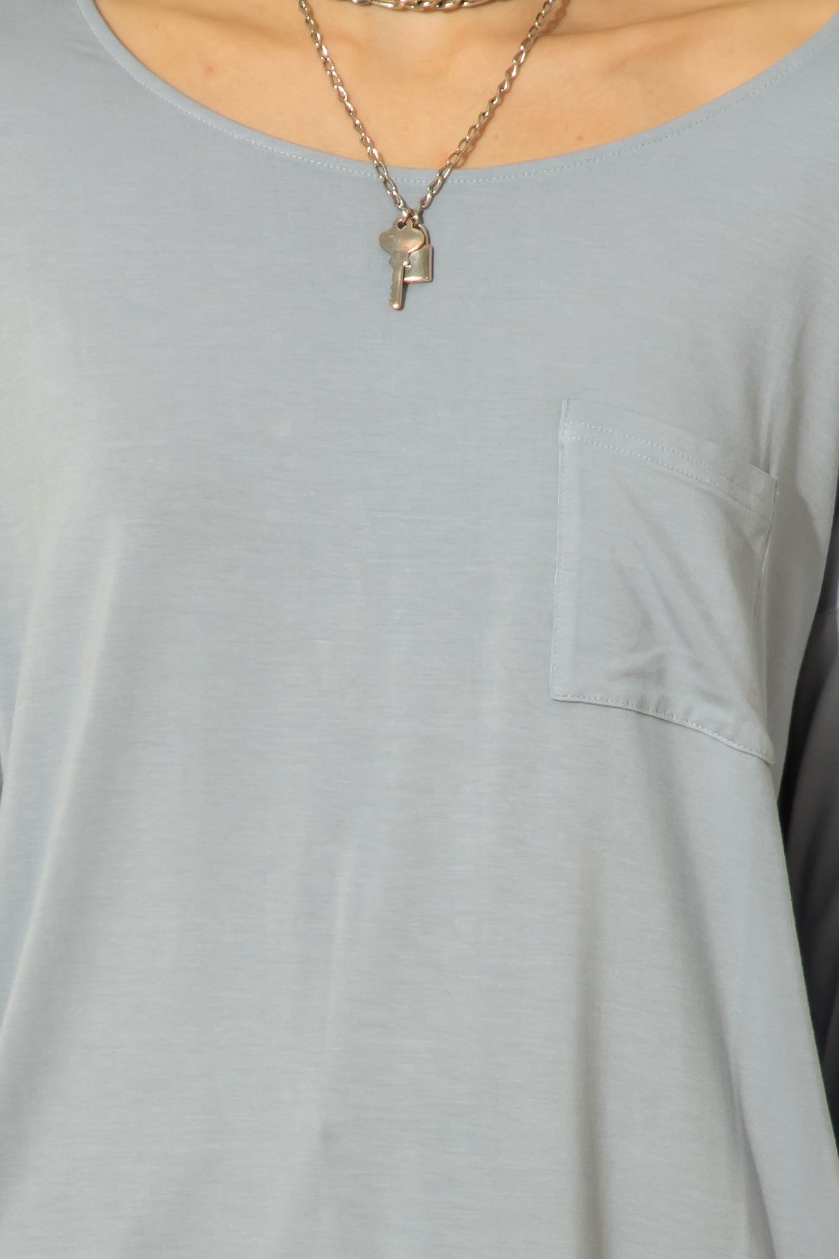 Hyfve Double Zero Scoop Neck Pocket Long Sleeve Tee In Five Colors-Long Sleeves-Hyfve-Deja Nu Boutique, Women's Fashion Boutique in Lampasas, Texas