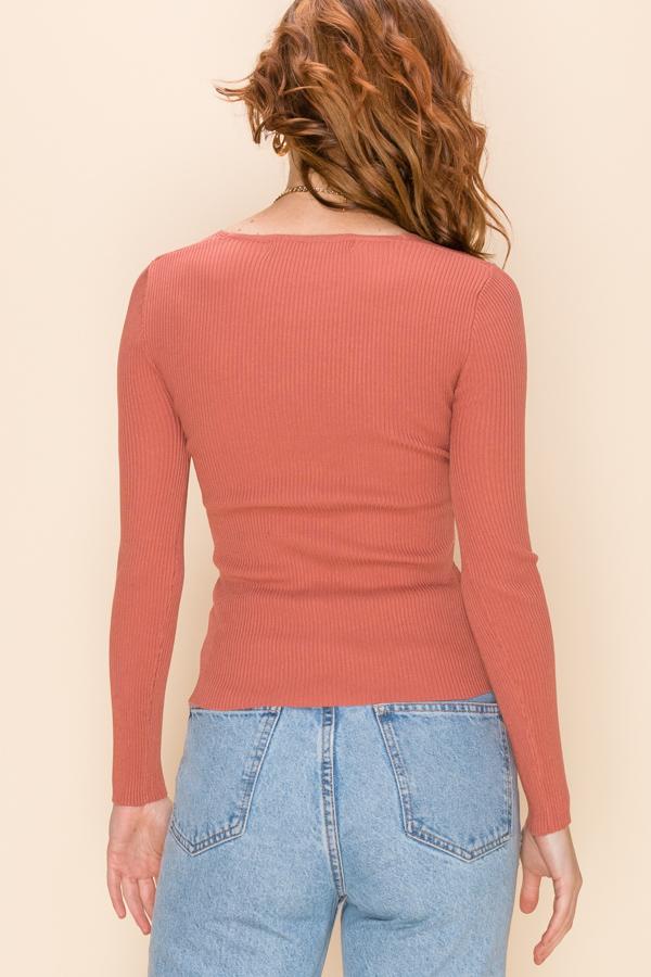 Hyfve Twist Front Long Sleeve Tops- 2 Colors-Long Sleeves-Hyfve-Deja Nu Boutique, Women's Fashion Boutique in Lampasas, Texas