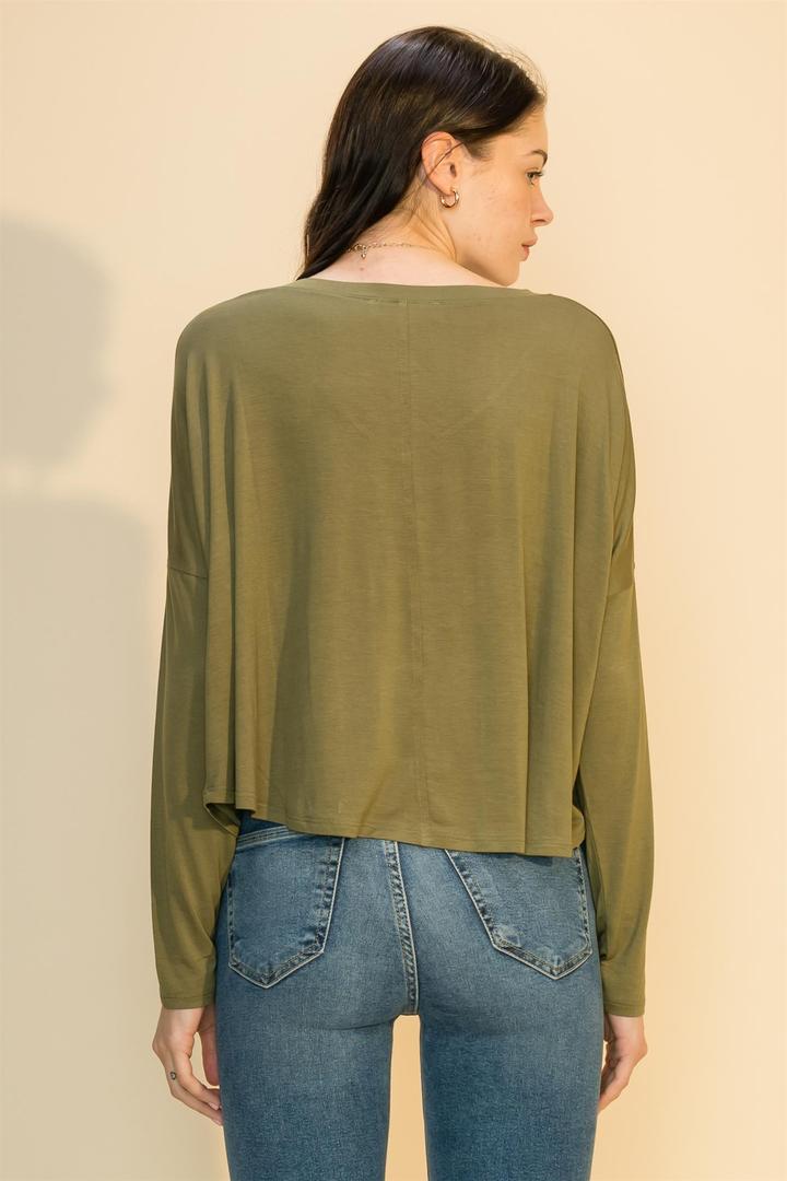 Hyfve V Neck Long Sleeve Swing Top In Six Colors-Long Sleeves-Hyfve-Deja Nu Boutique, Women's Fashion Boutique in Lampasas, Texas