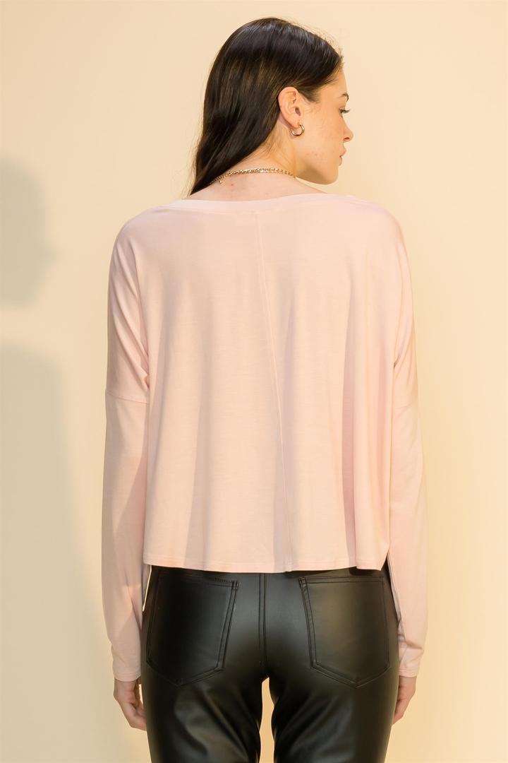 Hyfve V Neck Long Sleeve Swing Top In Six Colors-Long Sleeves-Hyfve-Deja Nu Boutique, Women's Fashion Boutique in Lampasas, Texas