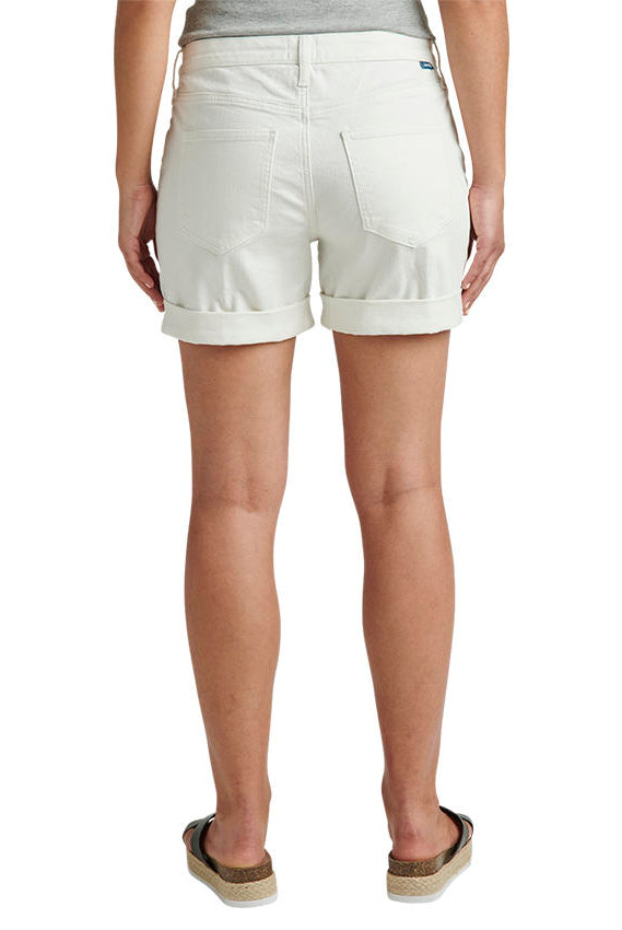 Jag Alex Boyfriend Mid Rise Short In White-Bottoms-Jag-Deja Nu Boutique, Women's Fashion Boutique in Lampasas, Texas